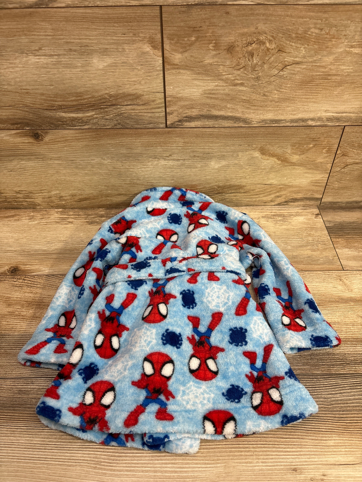 Marvel Spidey and his Amazing Friends Bath Robe Blue sz 2T