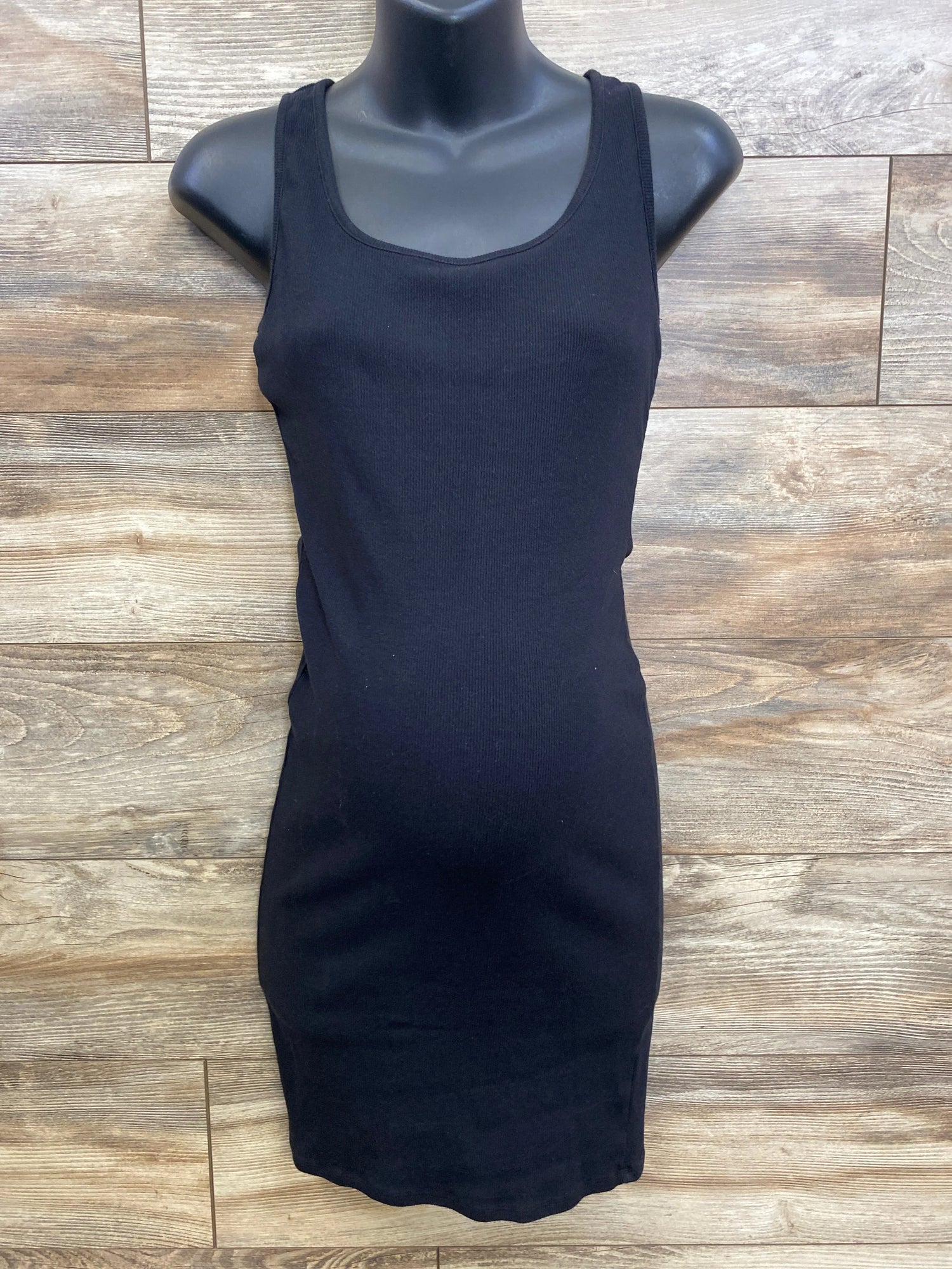 Motherhood Maternity Ribbed Tank Dress Black sz Small - Me n Mommy To Be
