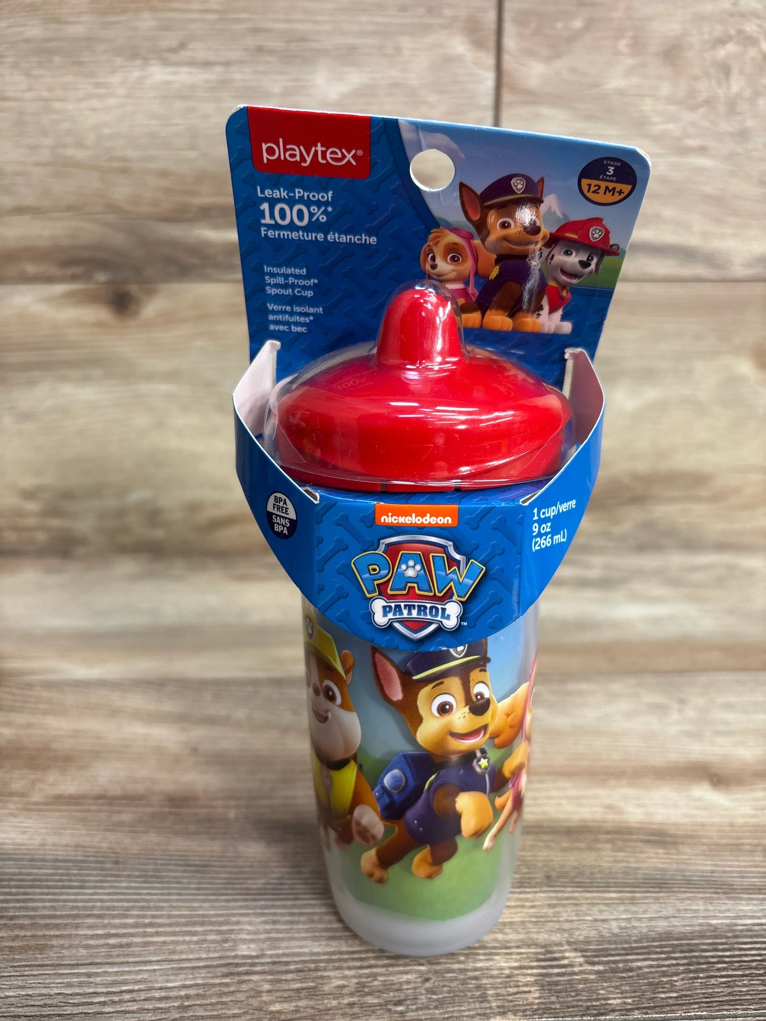 NEW Playtex Paw Patrol Stage 3 Spout Cup, 9oz.