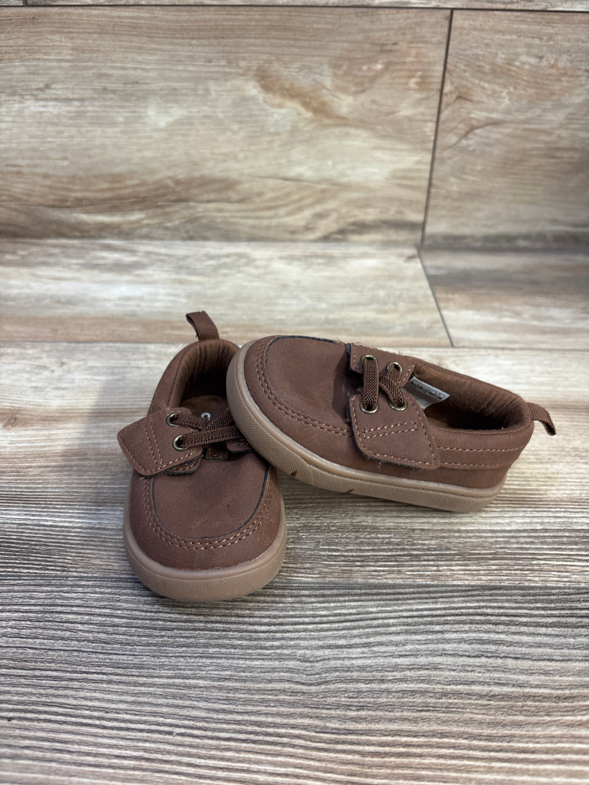 Carter's Every Step First Walker Moccasin Style Shoes Brown sz 4c