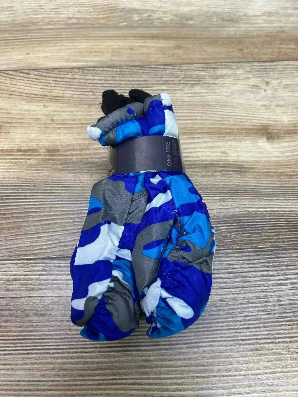 NEW ThermaWear Kid's Ski Blue Camo Mittens OSFM (1-3Y) - Me n Mommy To Be
