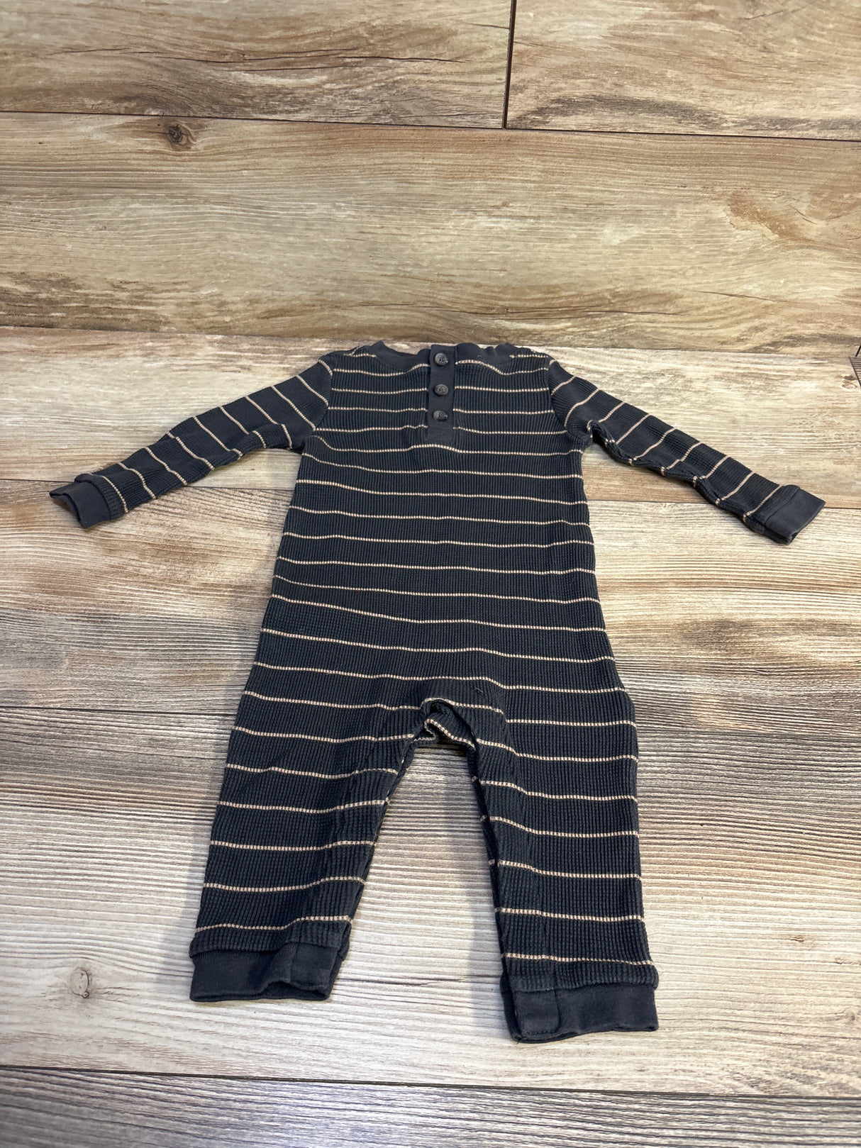 Old Navy Henley Waddle Knit Coverall Grey sz 6-12m