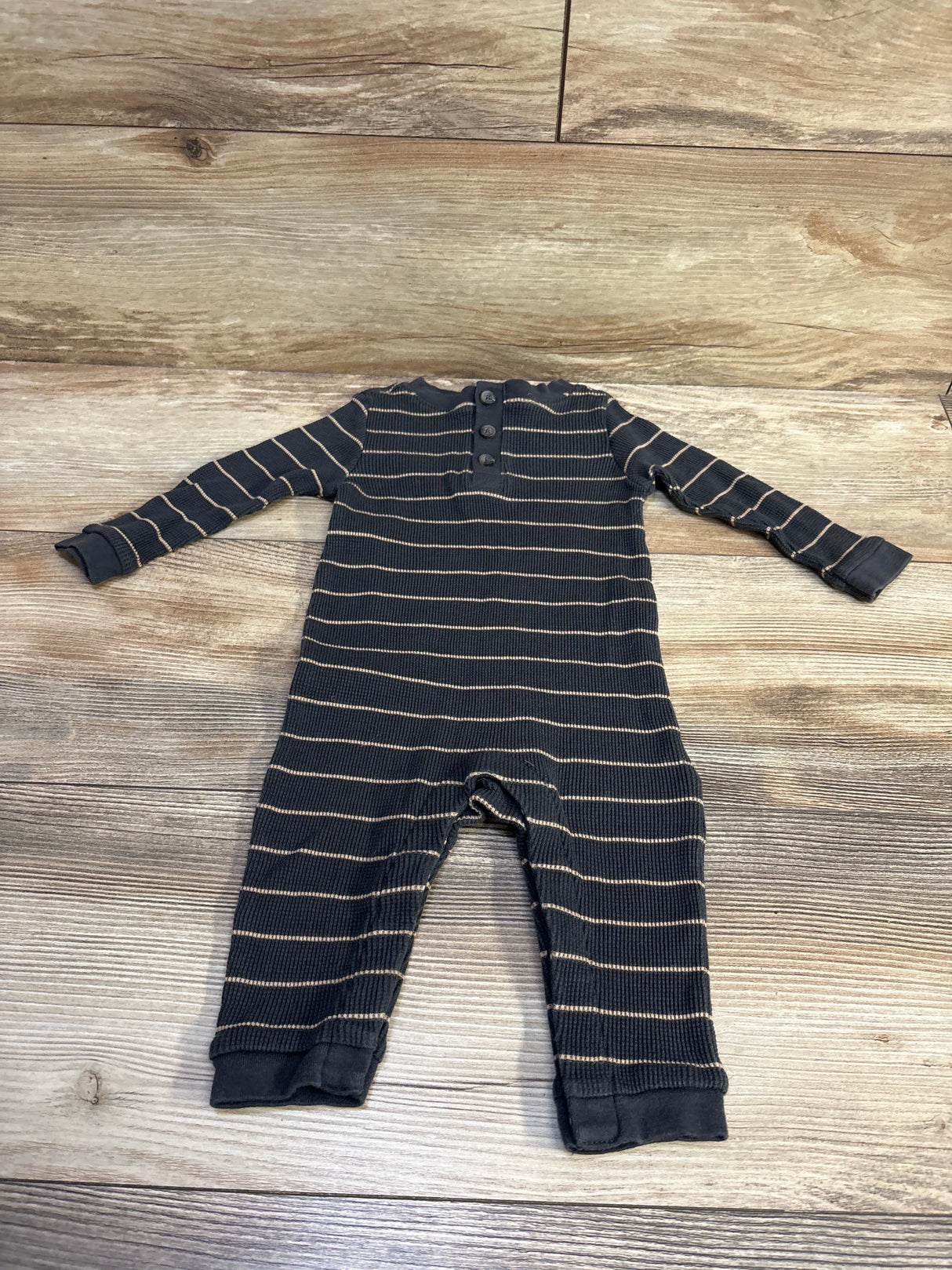 Old Navy Henley Waddle Knit Coverall Grey sz 6-12m