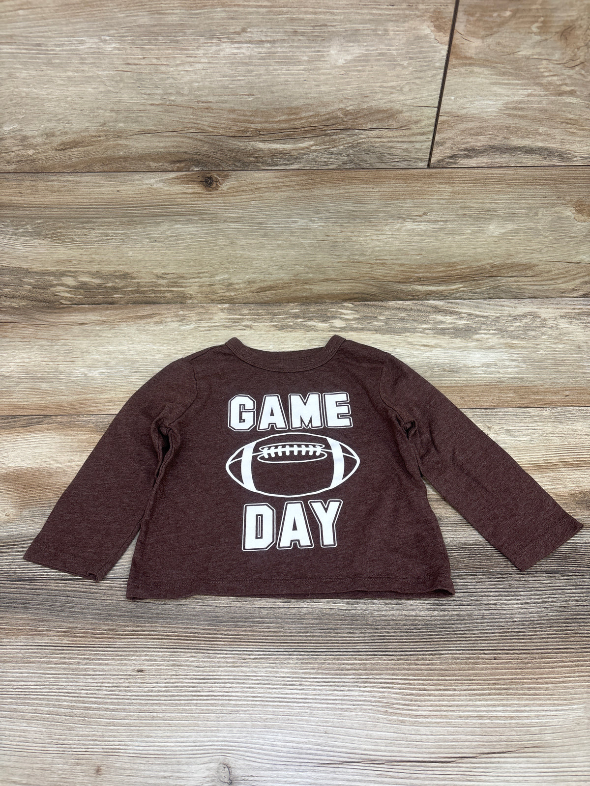 Children's Place Game Day Shirt Brown sz 12-18m