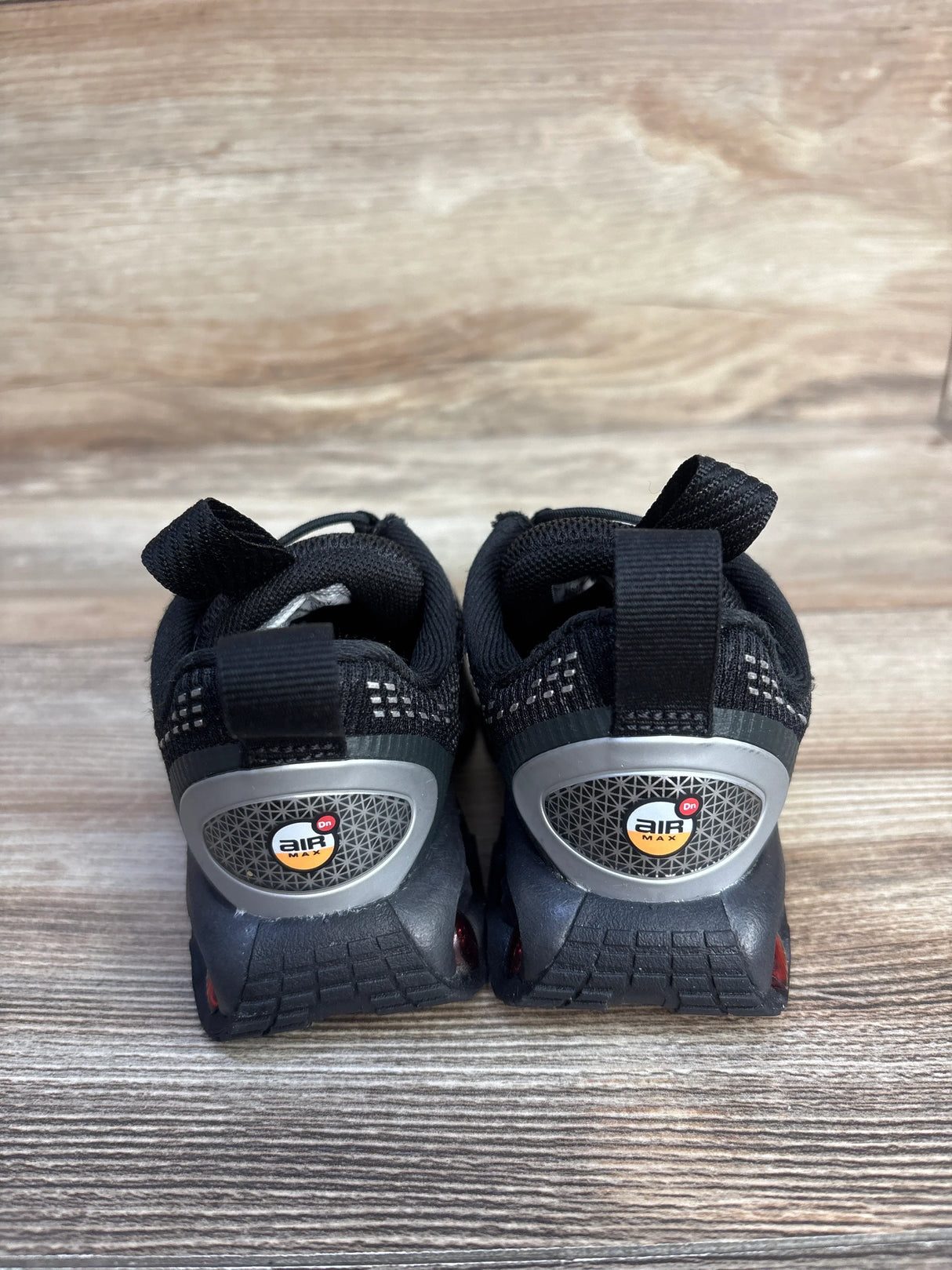 Nike Air Max DN TD 'Black Metallic Silver Red' Sneakers sz 5c