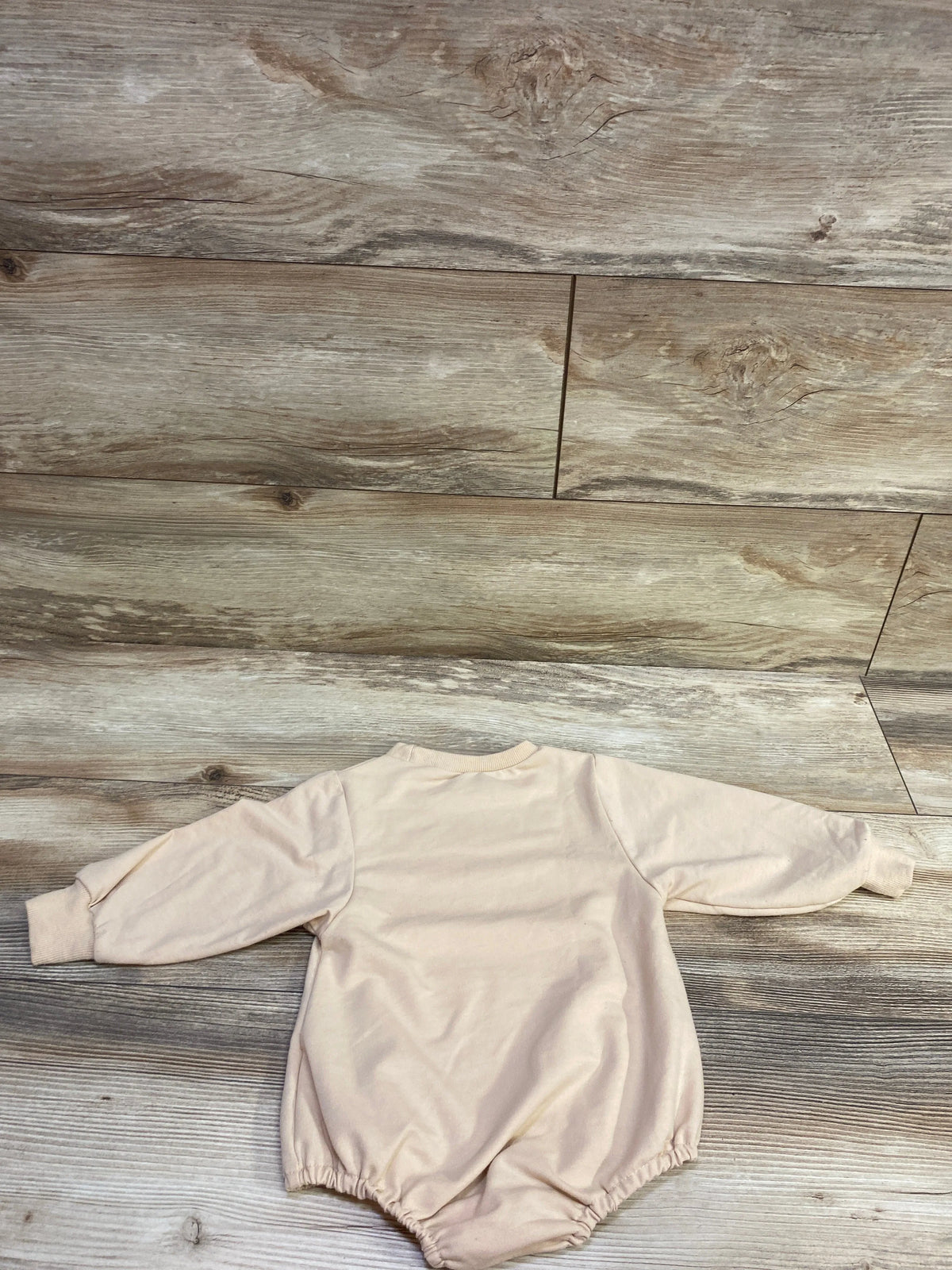 FYBITBO Tis' The Season Sweatshirt Bubble Romper Beige sz 12-18m