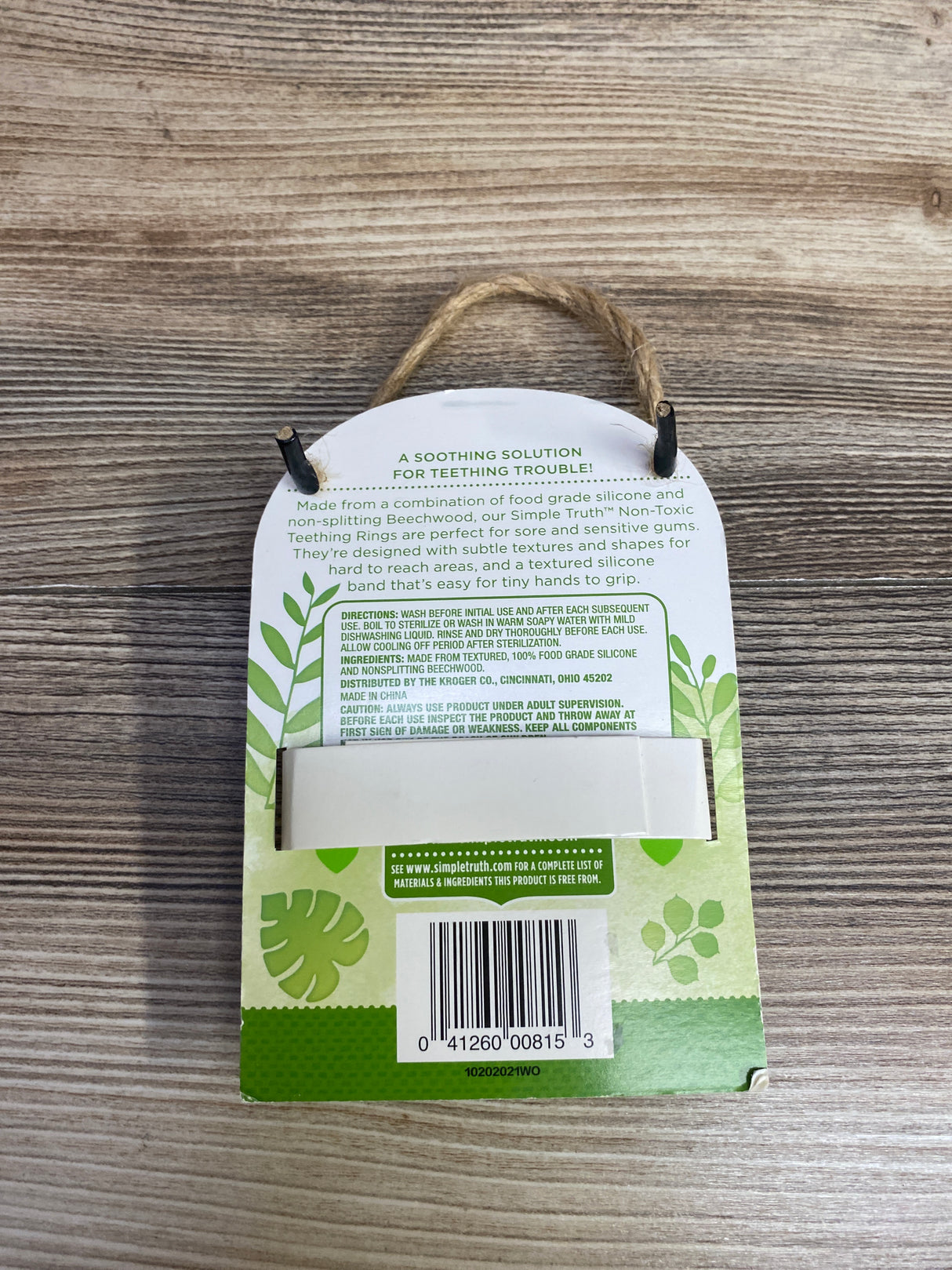 NEW Simple Truth Koala Teething Ring