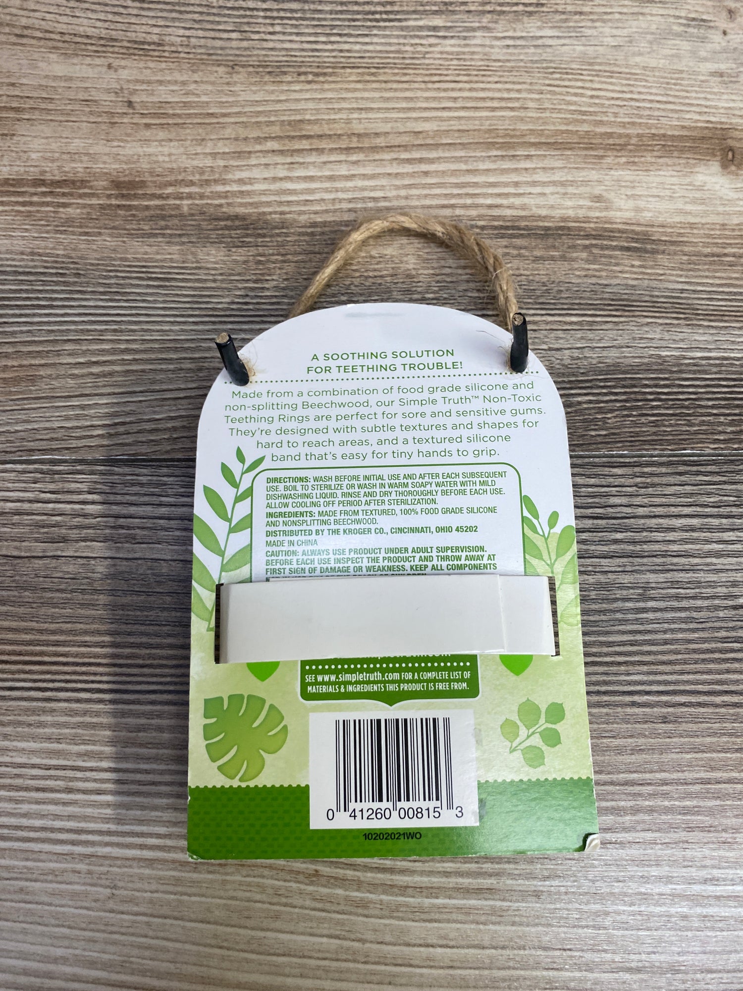 NEW Simple Truth Koala Teething Ring