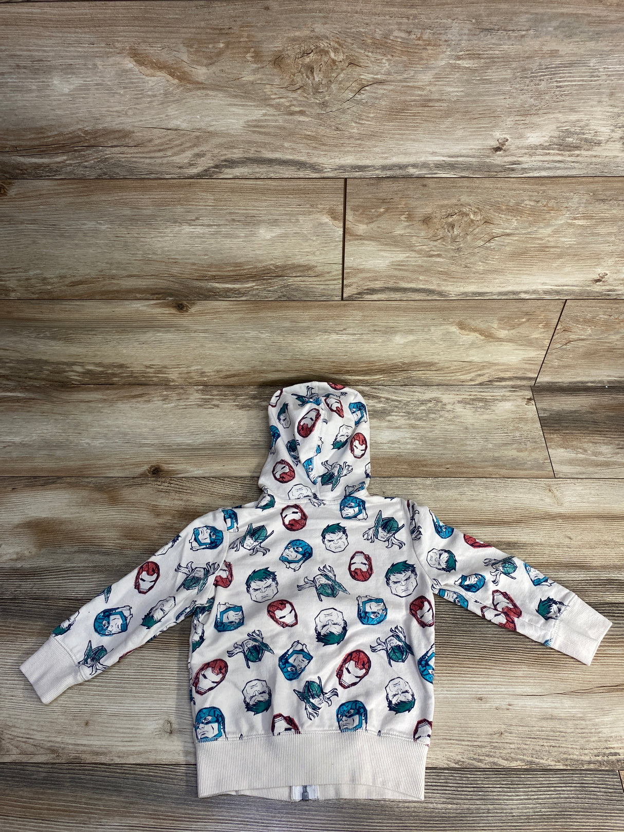 Jumping Beans x Marvel Avengers Full Zip Hoodie Ivory sz 2T