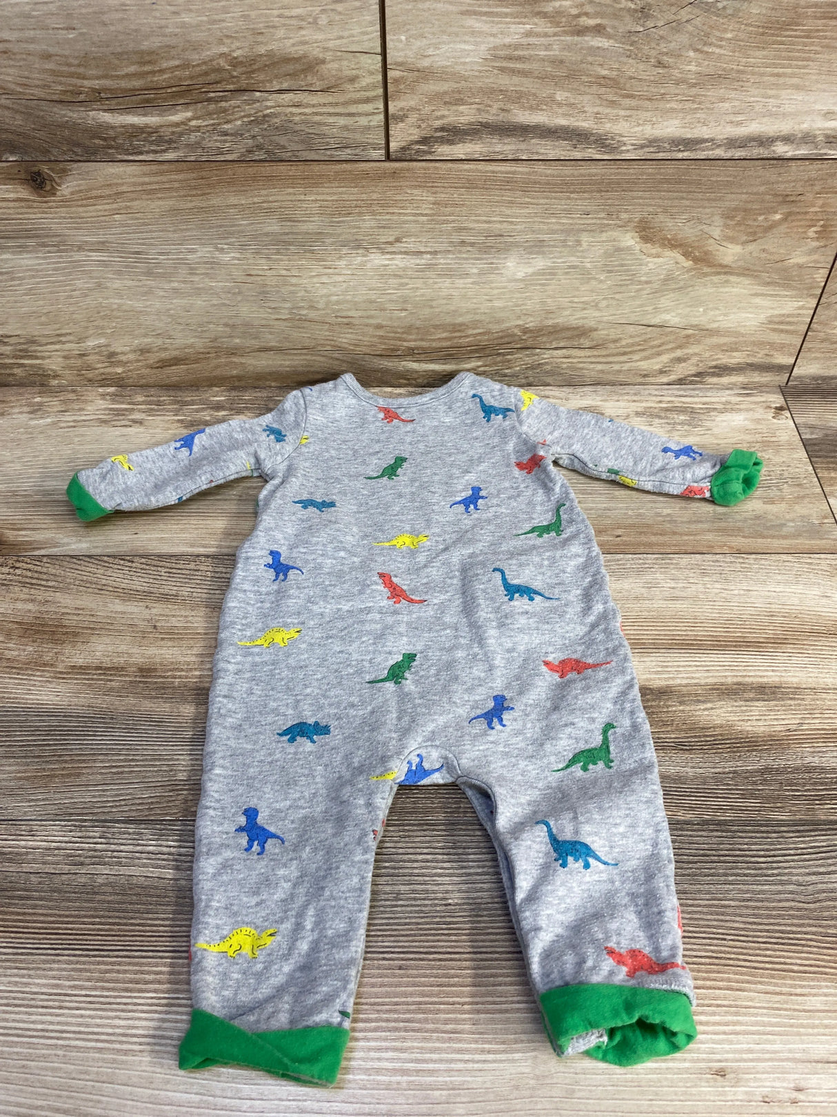 Baby Gap Dinosaur Coverall Grey sz 3-6m