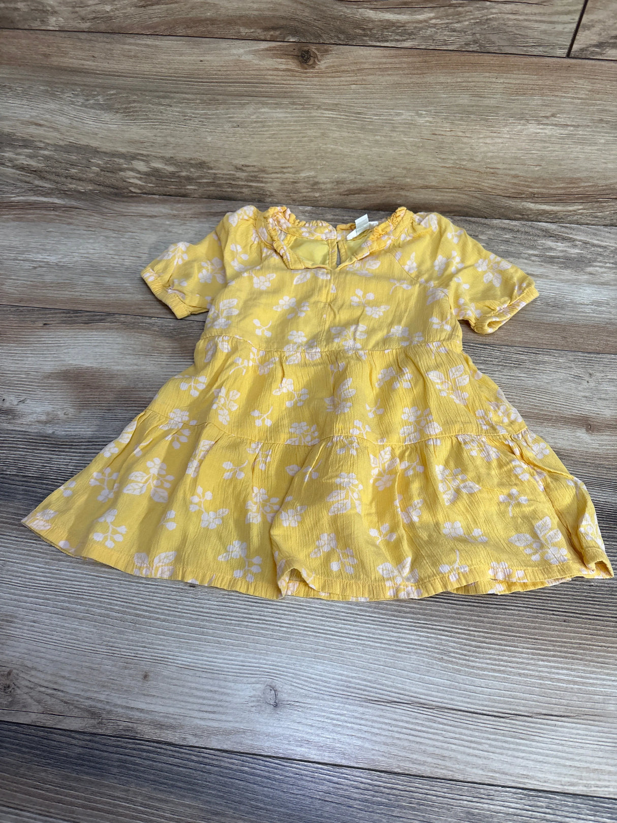 Dip Floral Tiered Dress Yellow sz 2T - Me n Mommy To Be