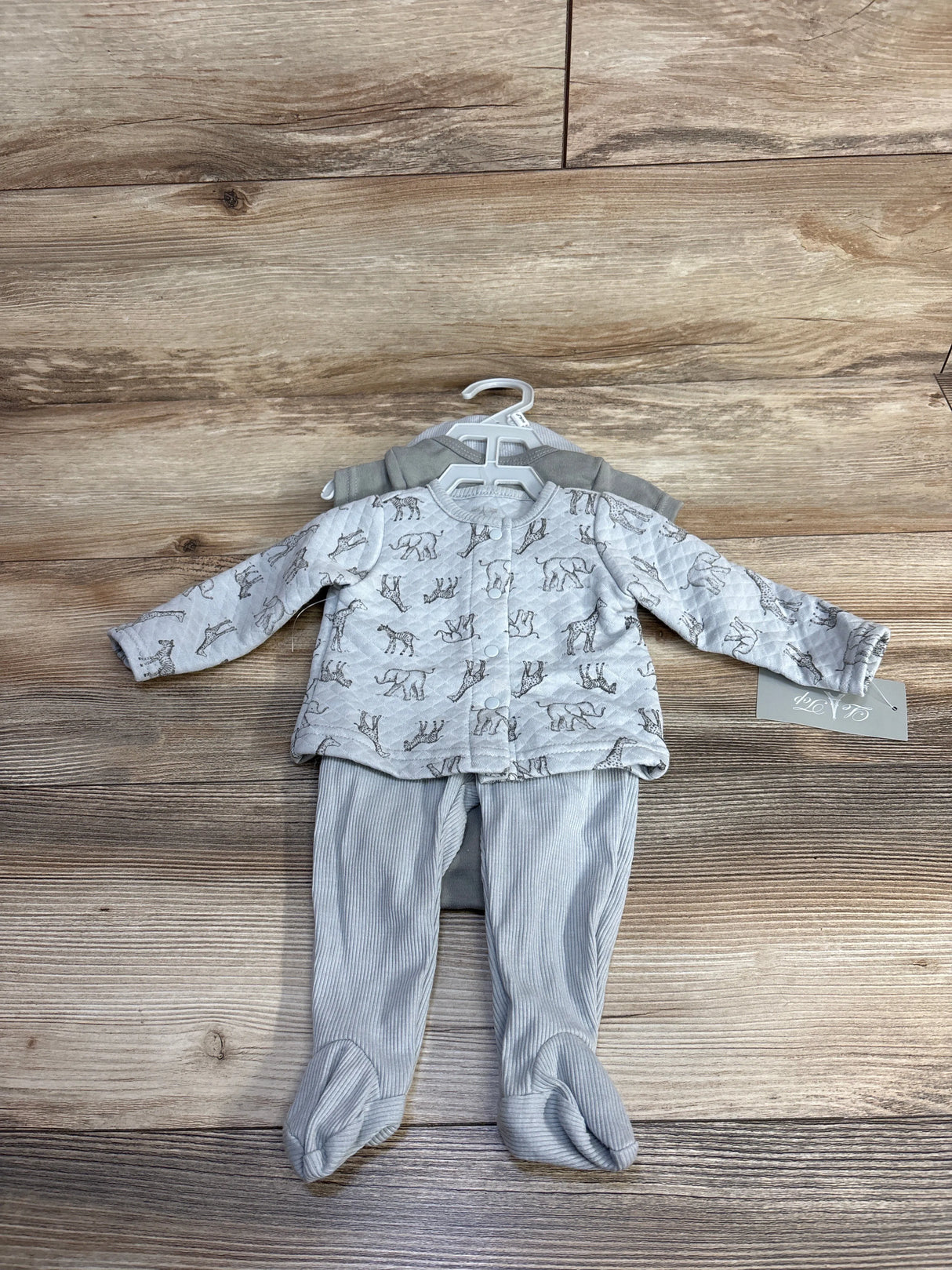 NEW Le Top Bebe 4pc Set Green sz 0-3m