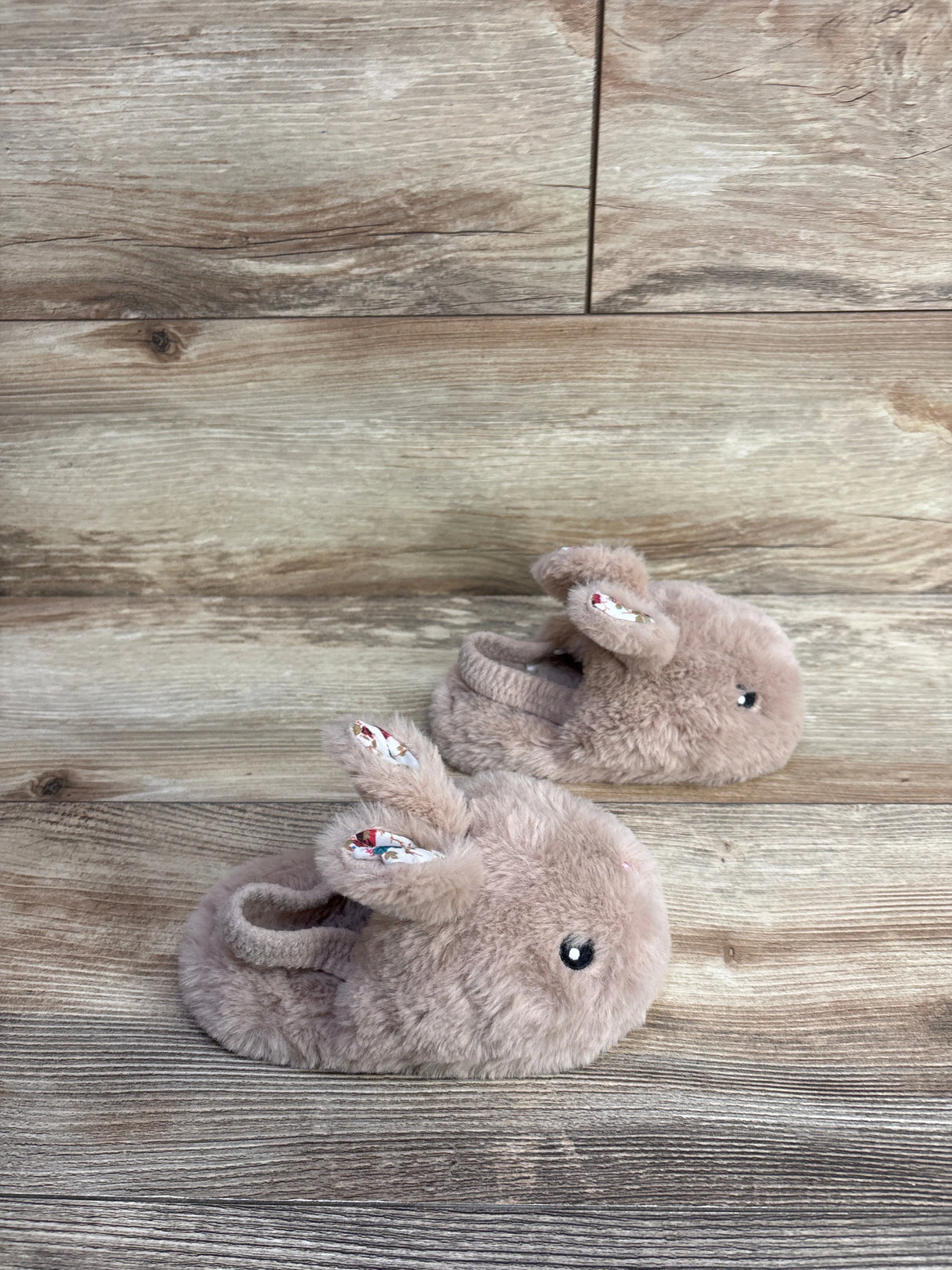 Wonder Nation Bunny Aline Slippers Beige sz 7-8c