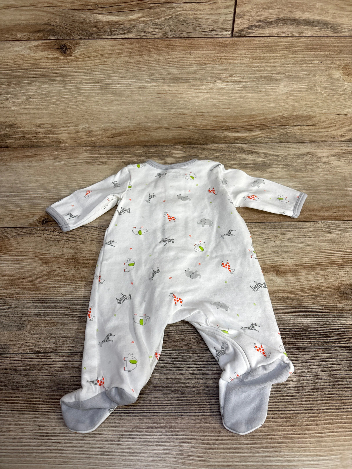 Little Me Animal Sleeper White sz Preemie