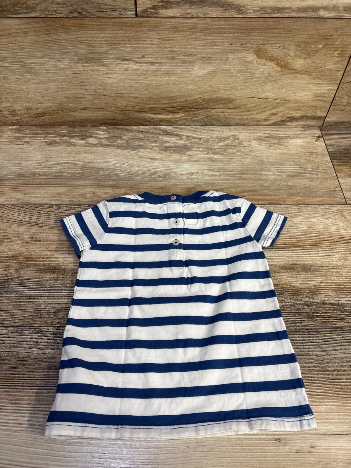 Ralph Lauren Polo Bear Striped Cotton Tee Shirt White sz 12m