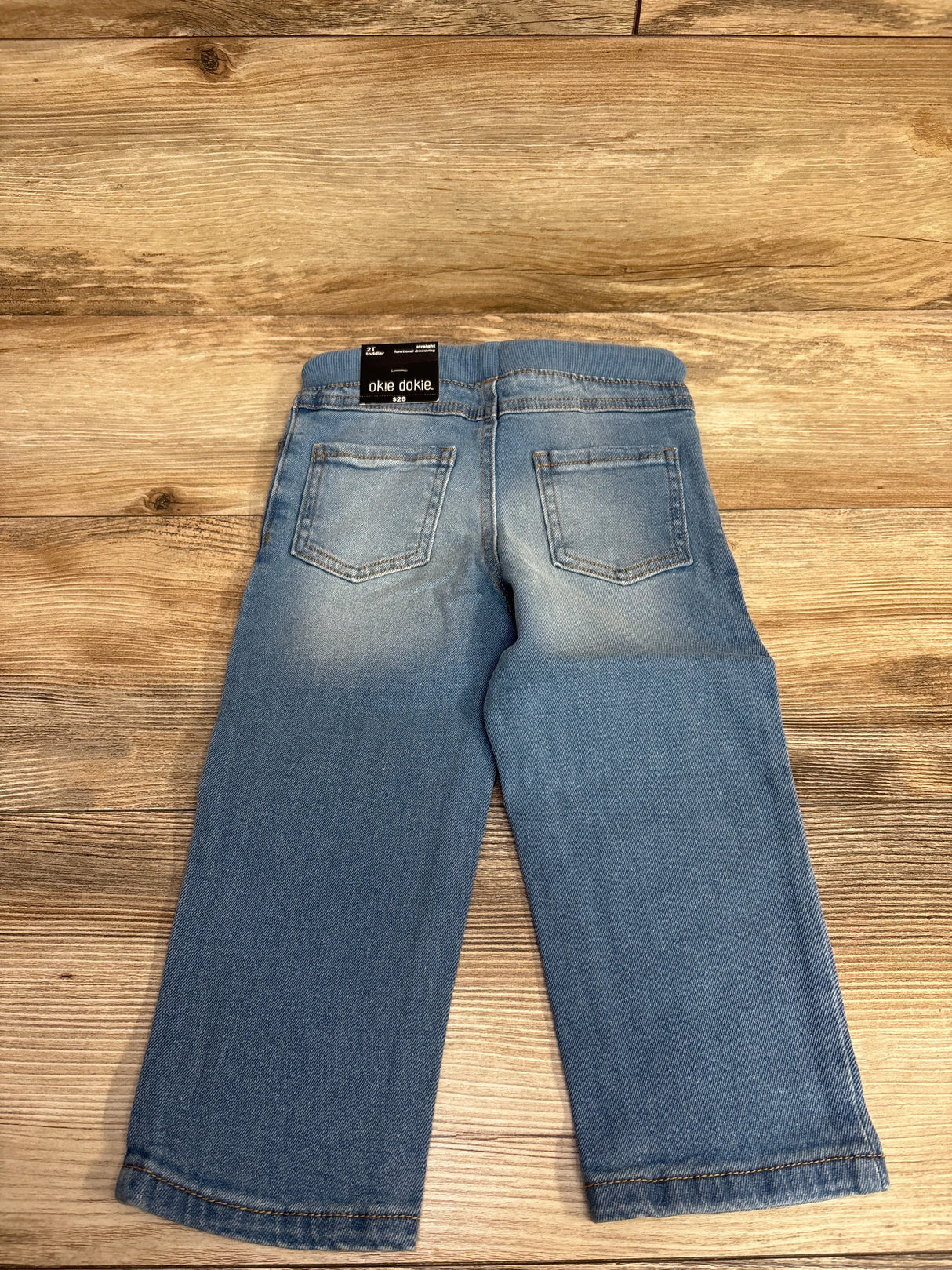 NEW Okie Dokie Drawstring Jeans Blue sz 2T