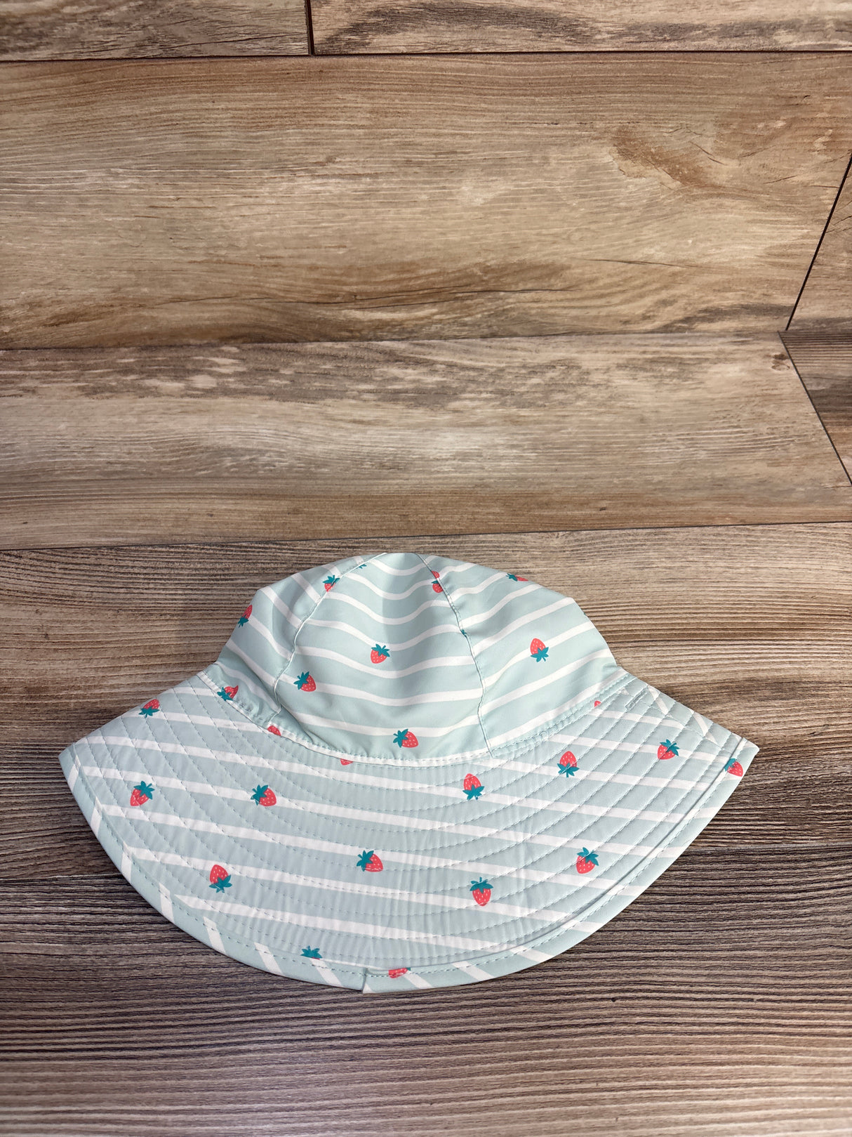 Cat & Jack Strawberry Swim Bucket Hat Blue One Size