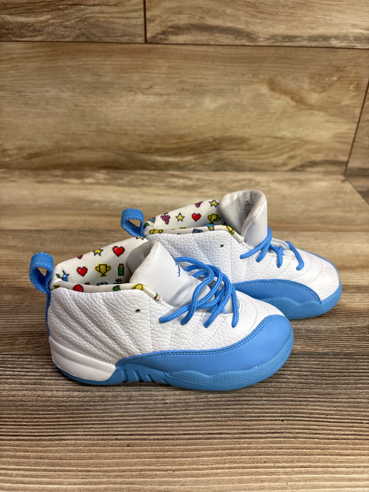 Jordan 12 Retro TD 'Emoji' Sneakers sz 10c
