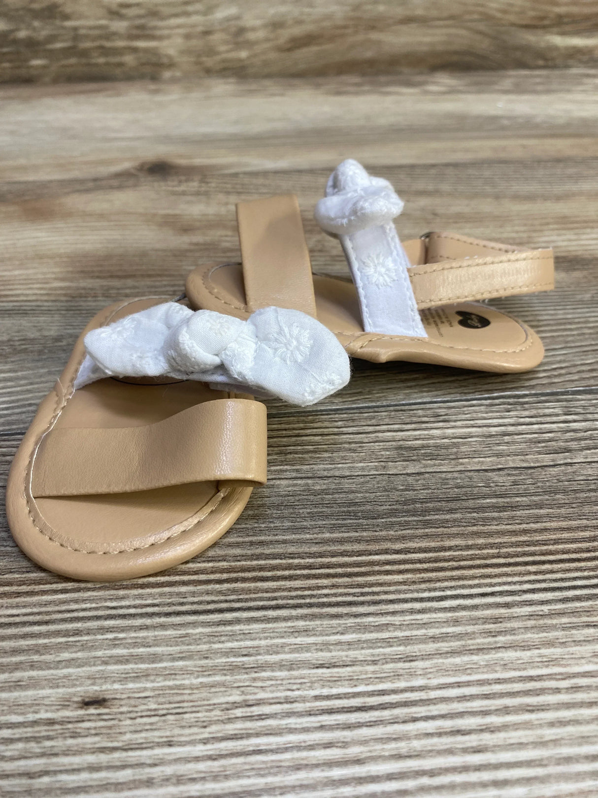 myggpp Bow Sandals White sz 4c
