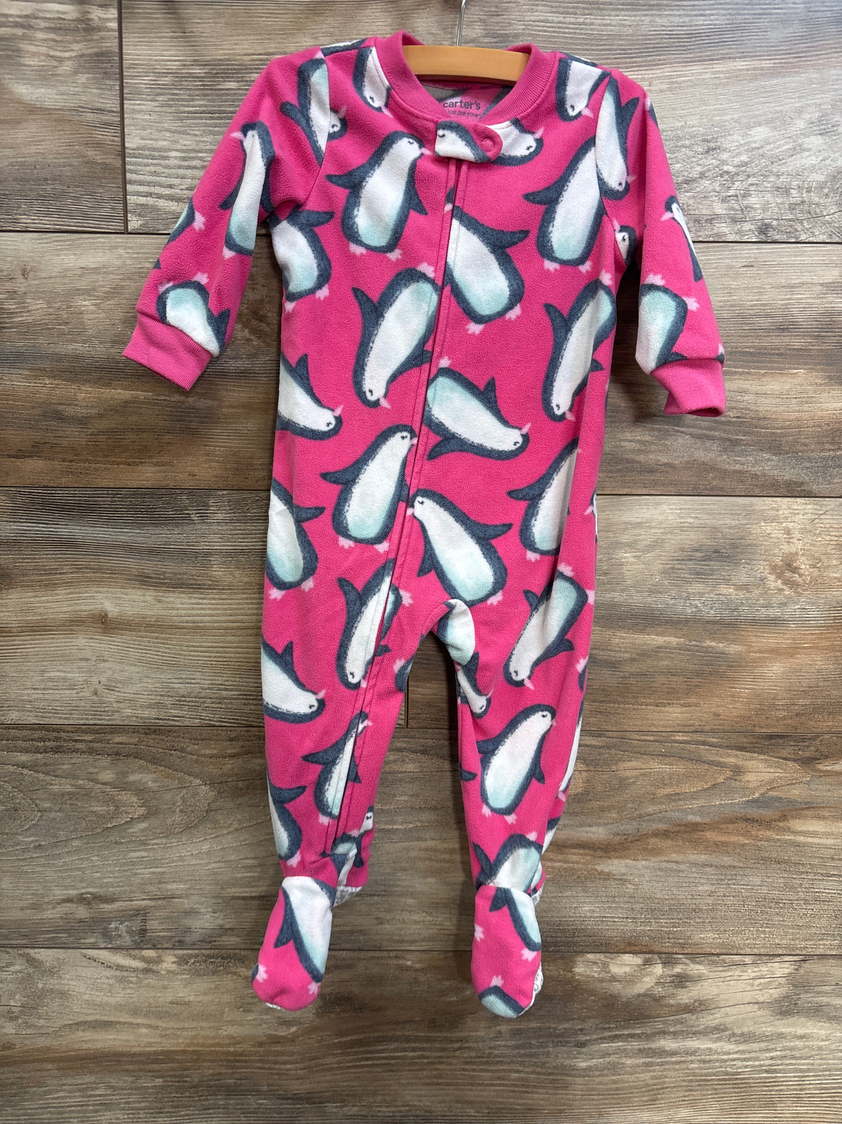 Just One You Penguin Blanket Sleeper Pink sz 12m