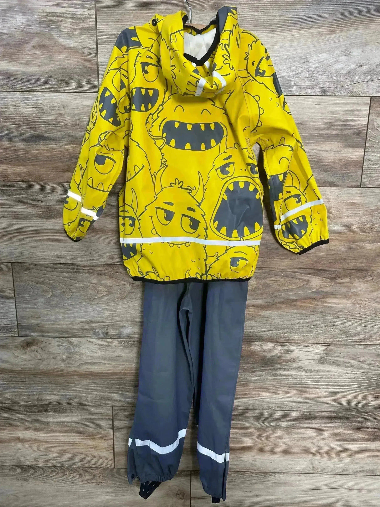 Orline Pro Kids Rain Suit Yellow/Grey sz 5T - Me n Mommy To Be