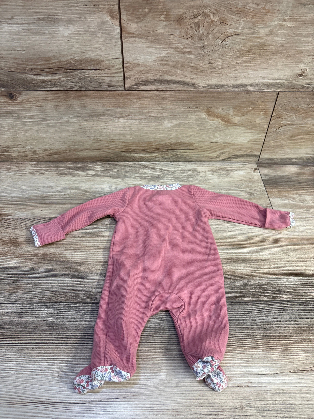 Just One You Waffle Knit Sleeper Pink sz Newborn