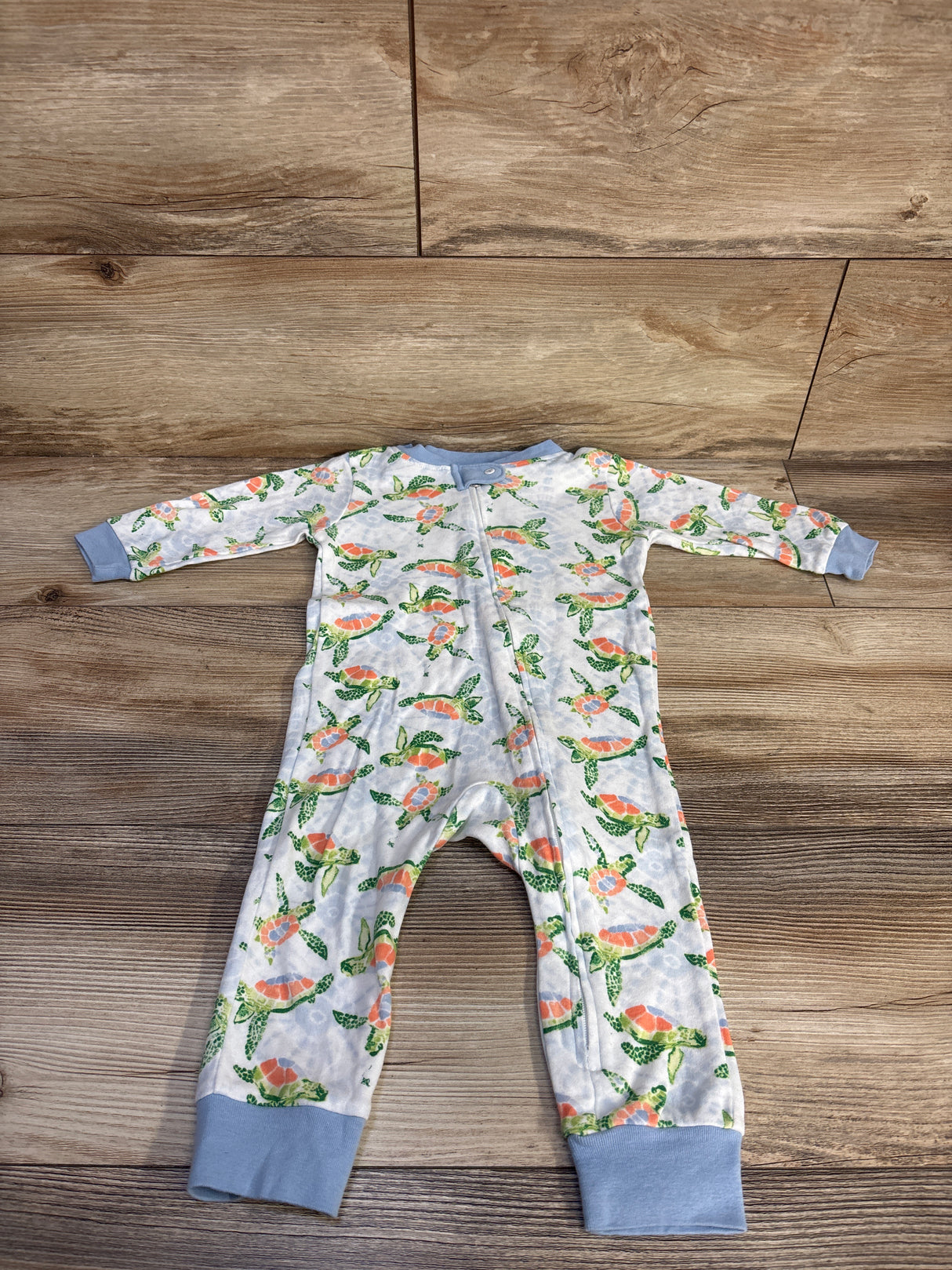 Burt's Bees Baby Organic Turtle Sleeper White sz 6-9m