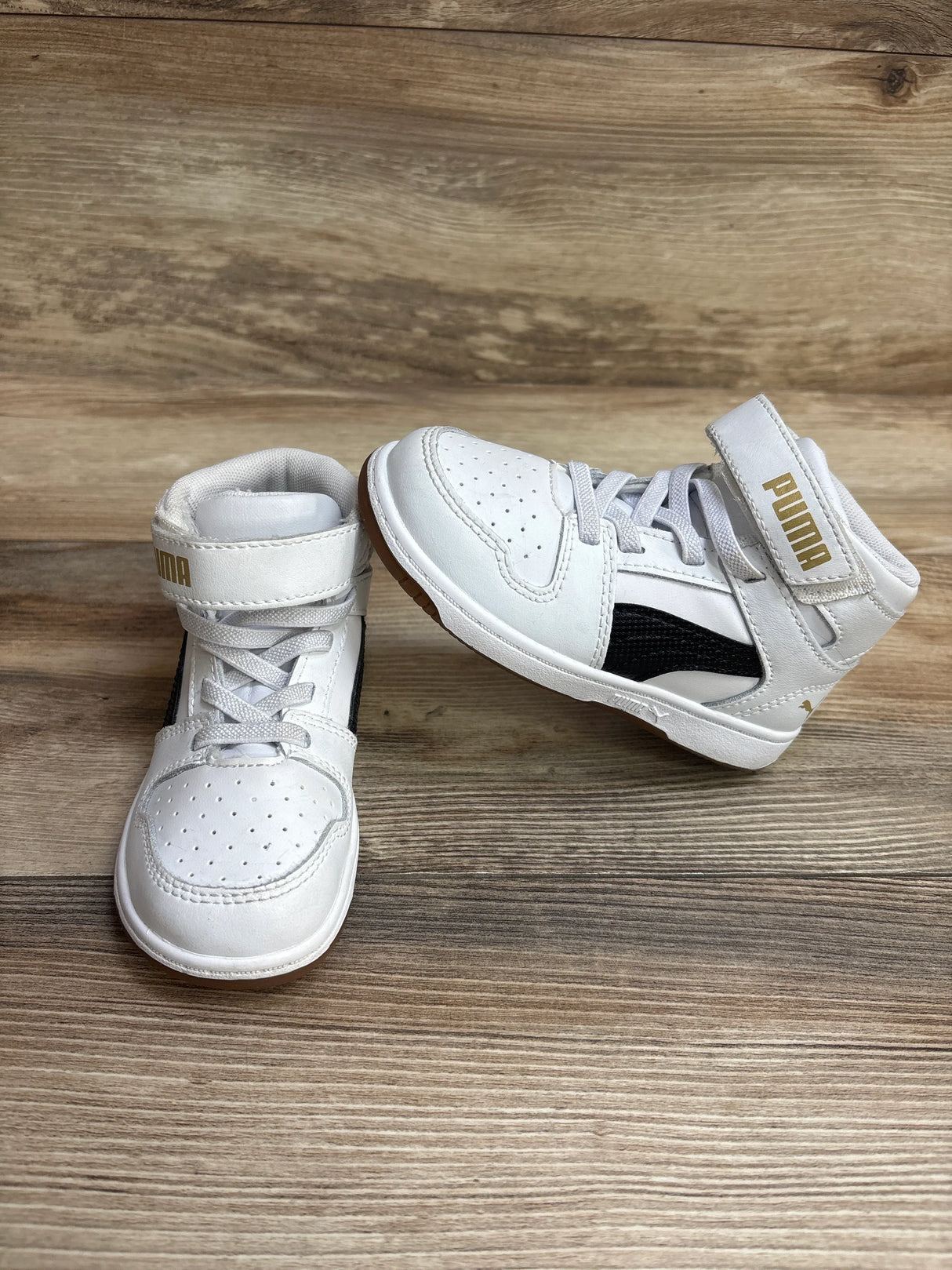Puma Rebound LayUp Mid Sneakers White sz 9c