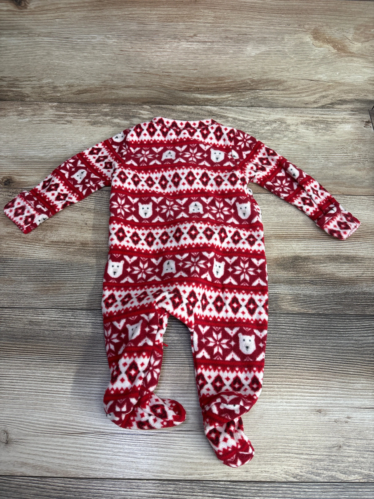 Old Navy Fair Isle Blanket Sleeper Red sz 0-3m