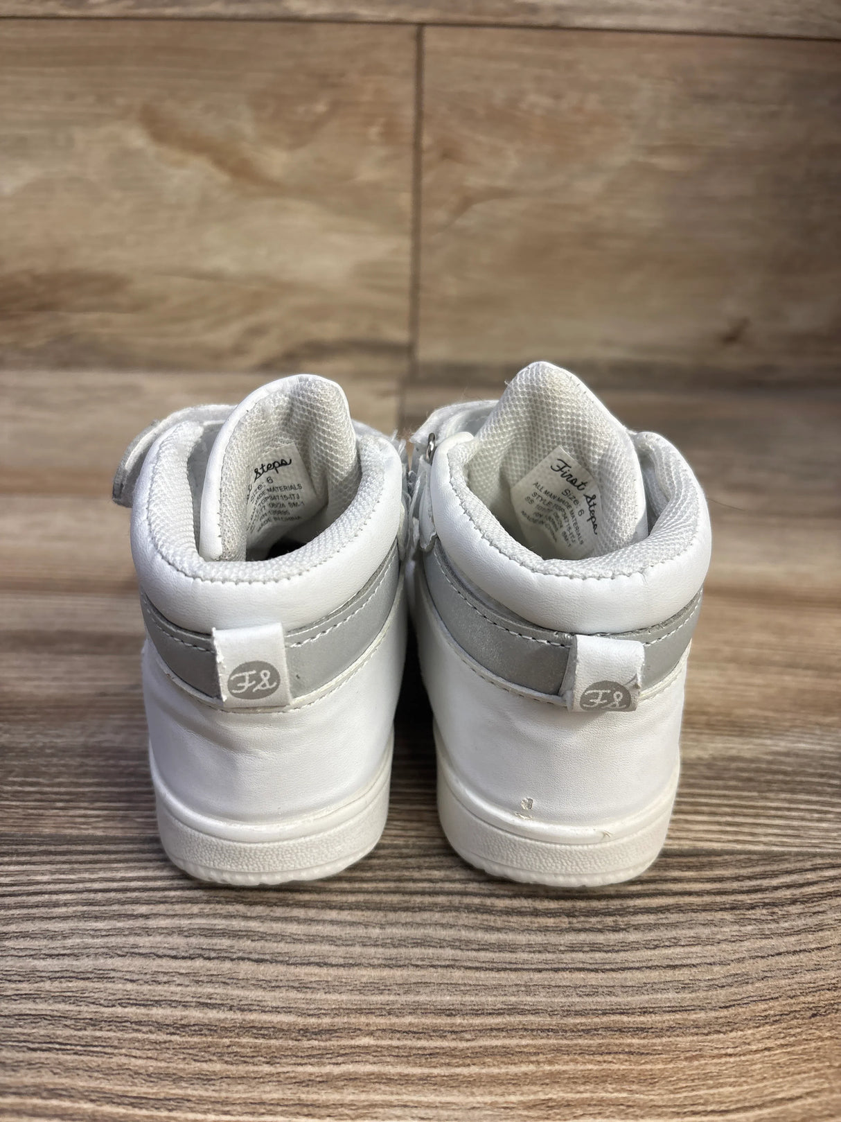 First Steps High-Top Sneakers White sz 6c
