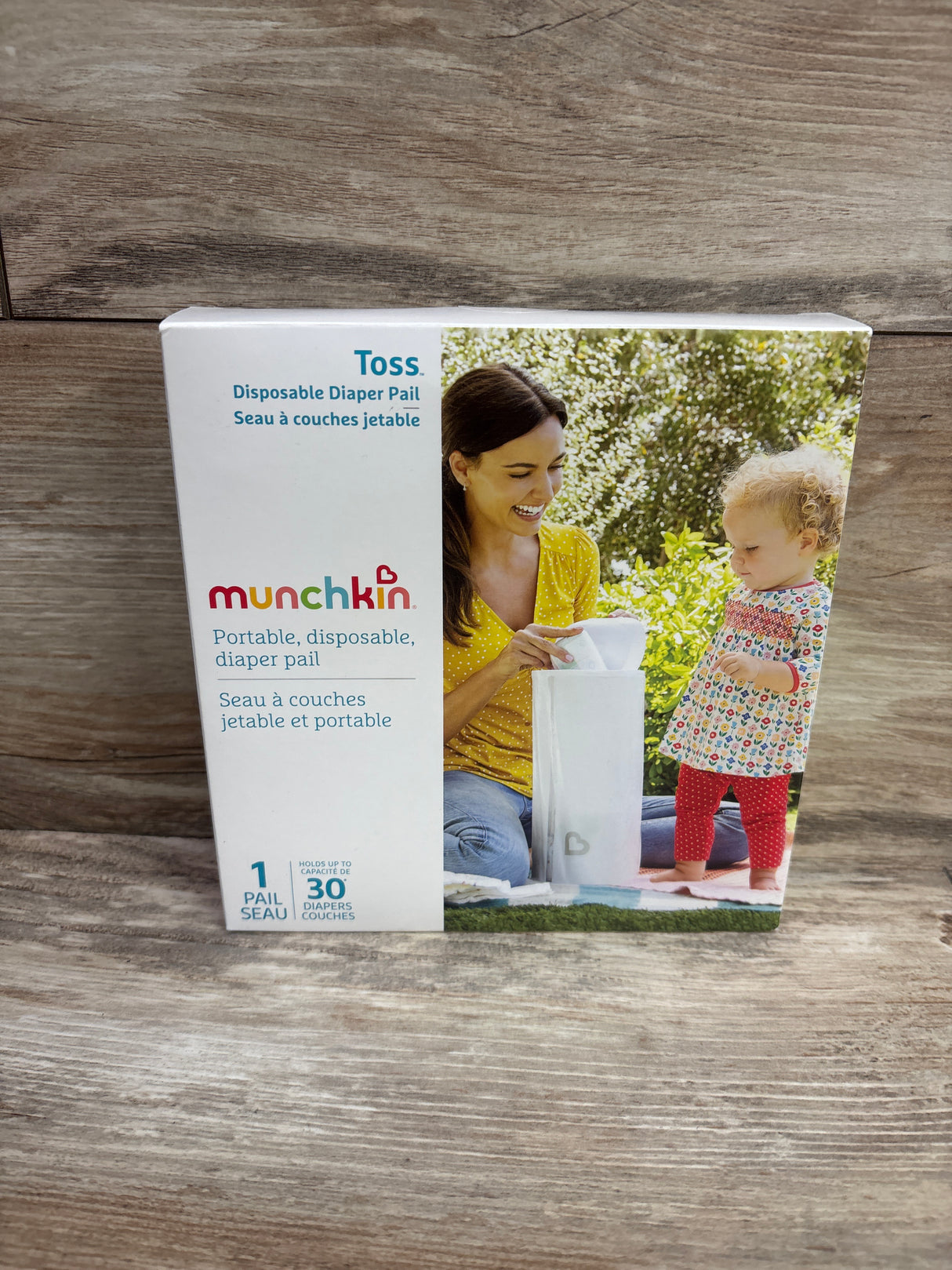 NEW Munchkin Toss Portable Disposable Diaper Pail (holds up to 30 diapers)