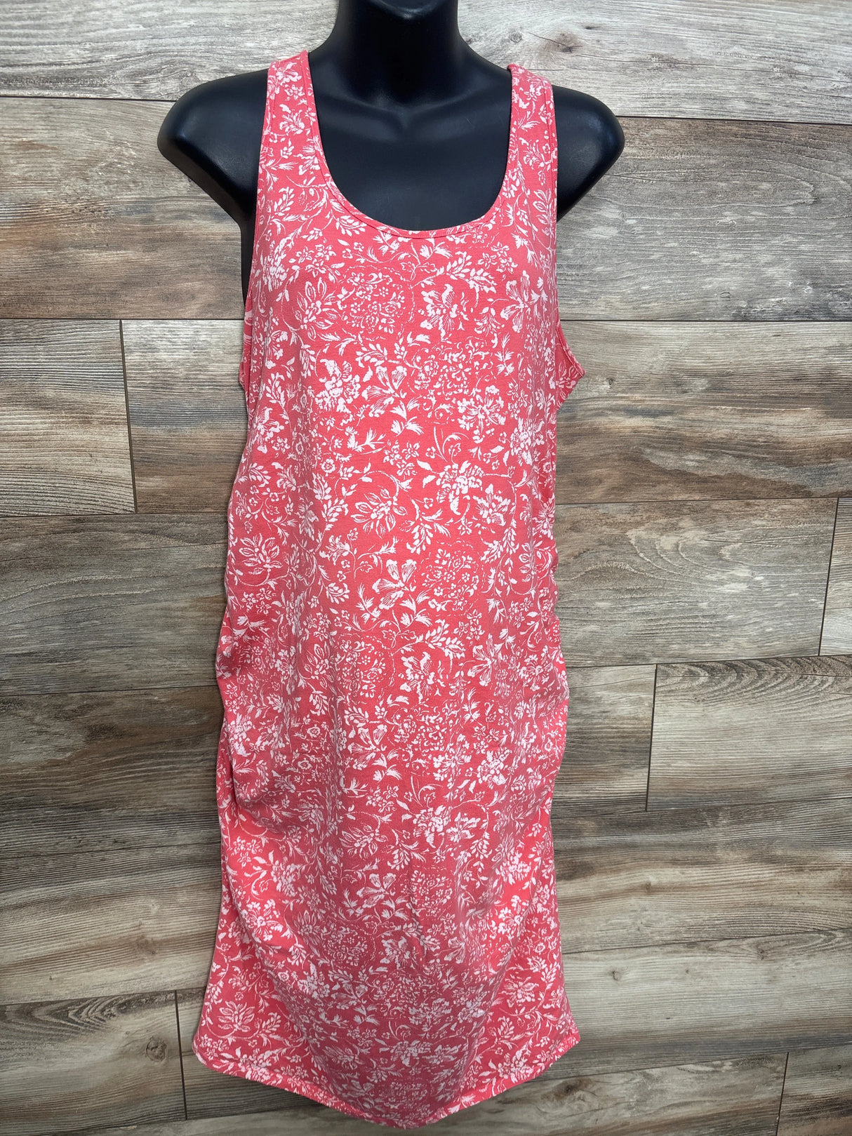 Isabel Maternity Floral Print Dress Pink sz Large