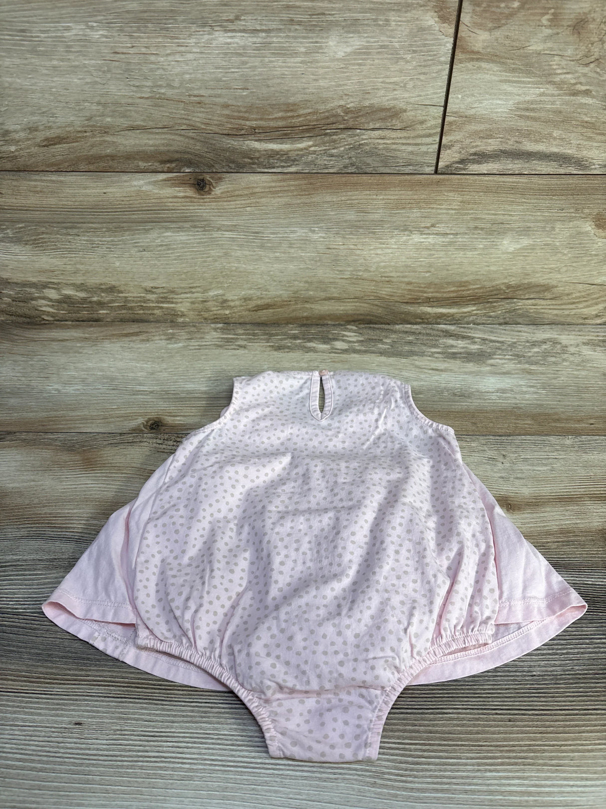 First Impressions Polka Dot Bodysuit Dress Pink sz 18m