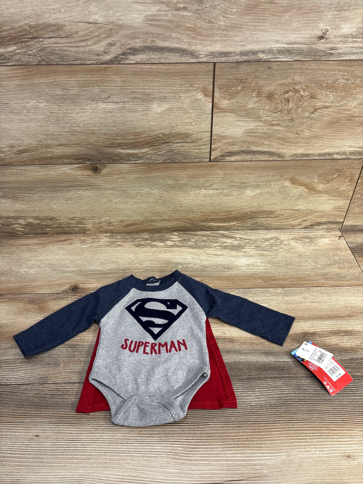 NEW Superman Bodysuit & Shirt 2pc Set Navy sz Newborn