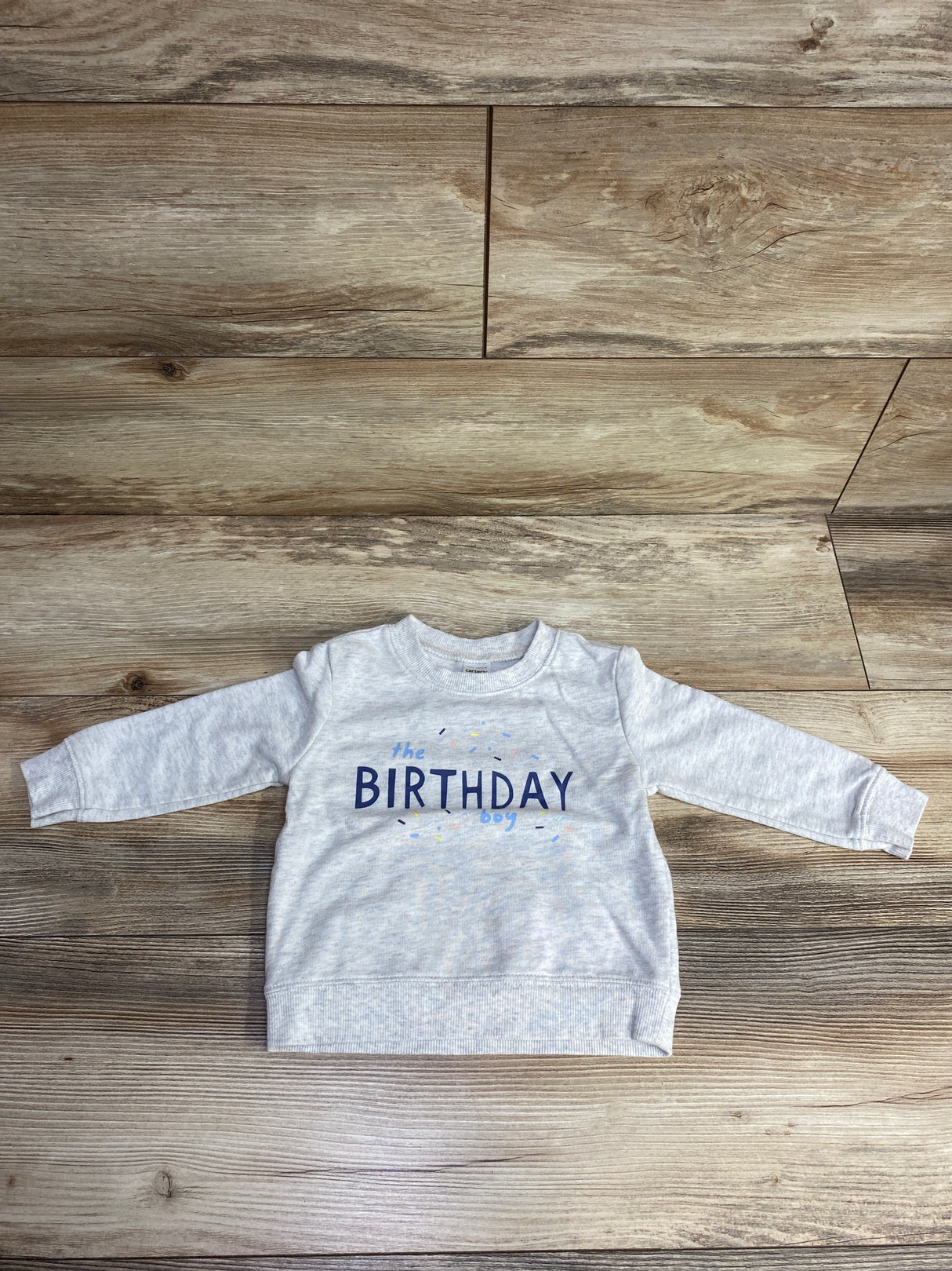 Carter's The Birthday Boy Sweatshirt Grey sz 18m