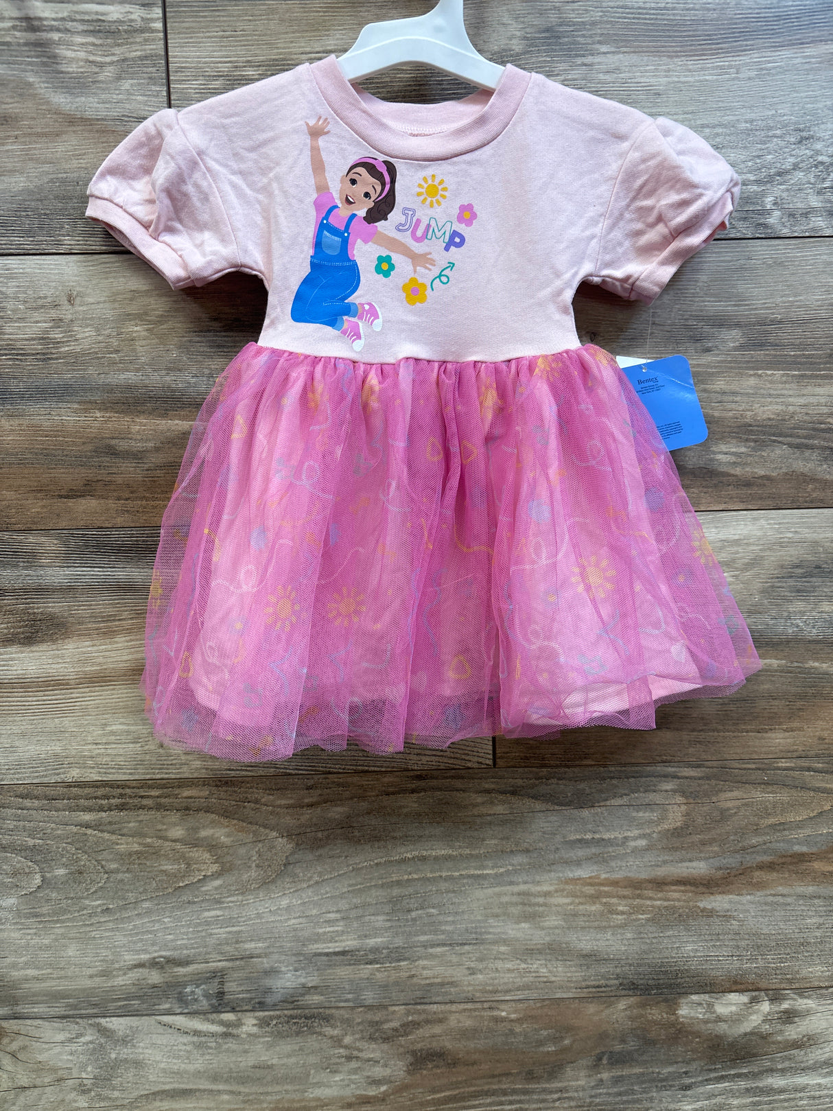 NEW Ms Rachel Jump Puff Sleeve Tulle Dress Pink sz 12m