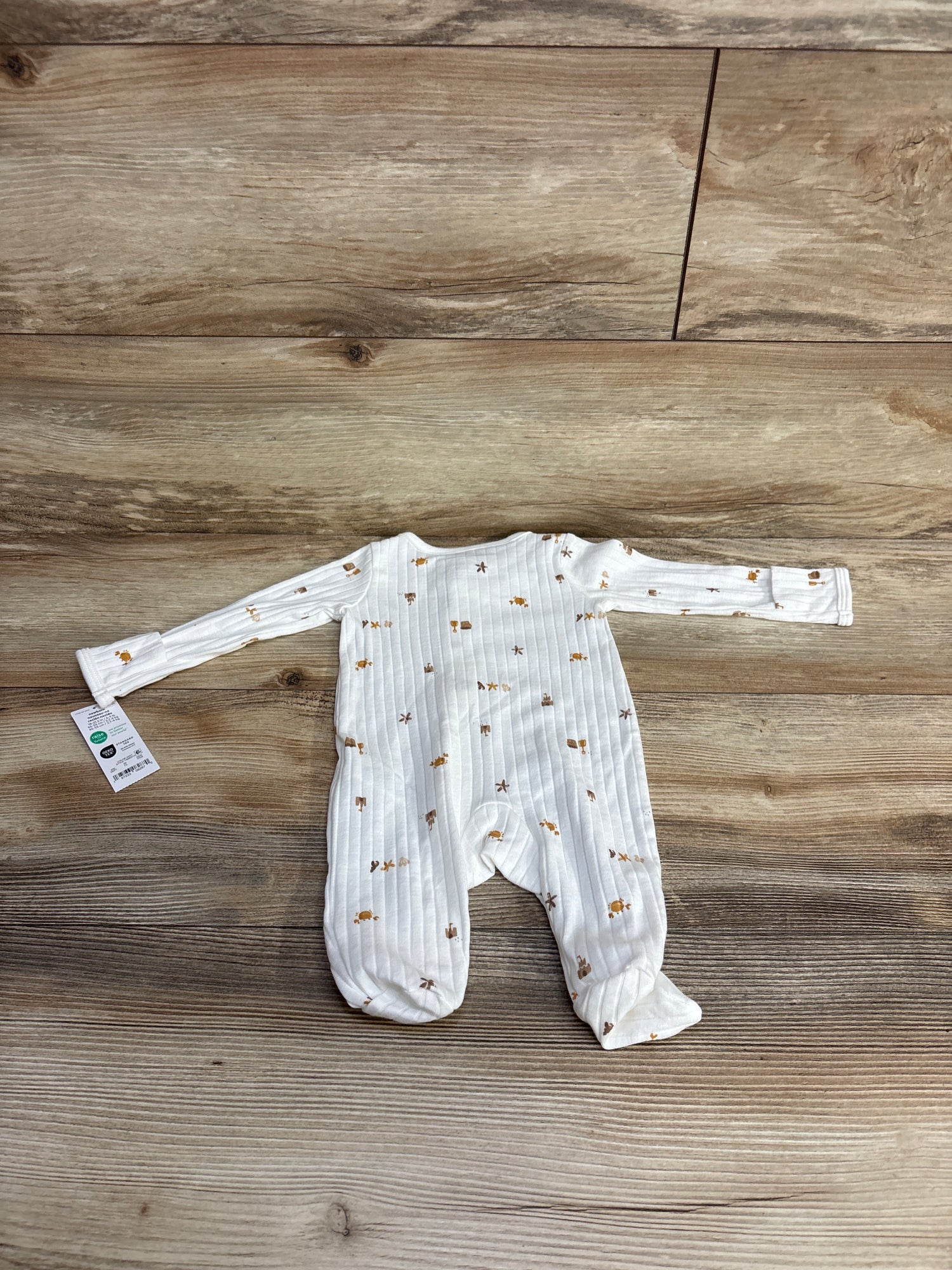 NEW Just One You Ribbed Beach Sleeper White sz Newborn