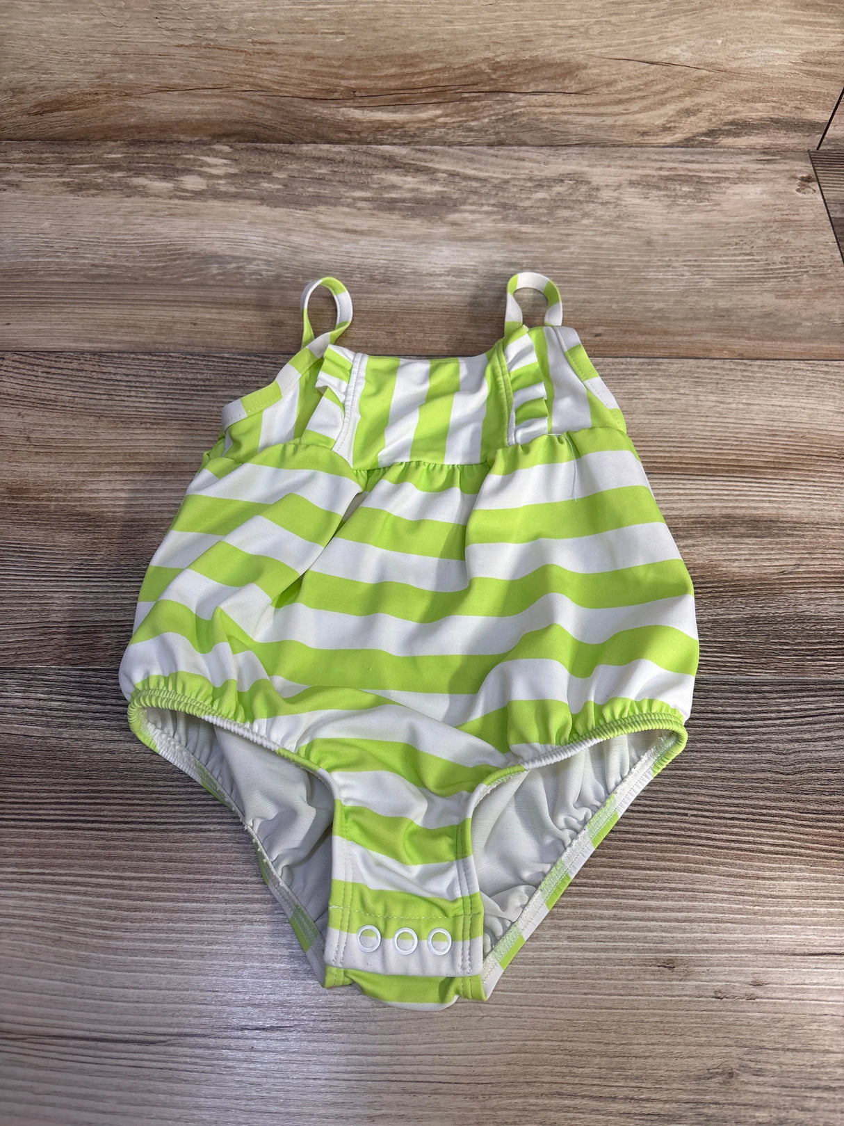 Carter's 1pc Striped Swimsuit Green sz 18m