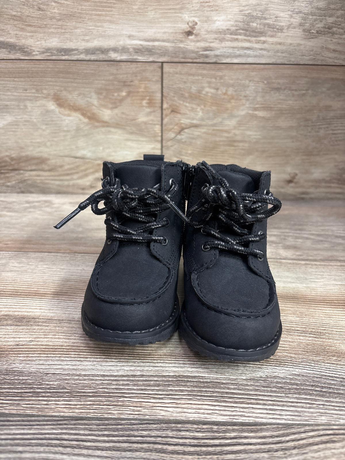 Old Navy Combat Zip Up Boots Black sz 6c
