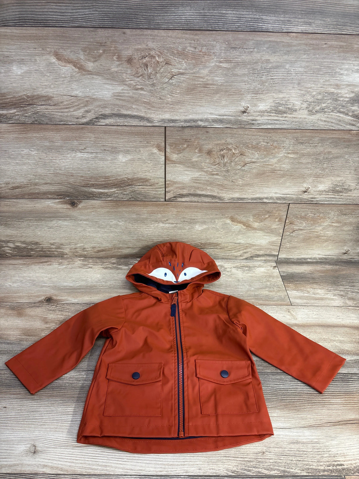 Little Me Fox Soft Shell Jacket Rust sz 18m