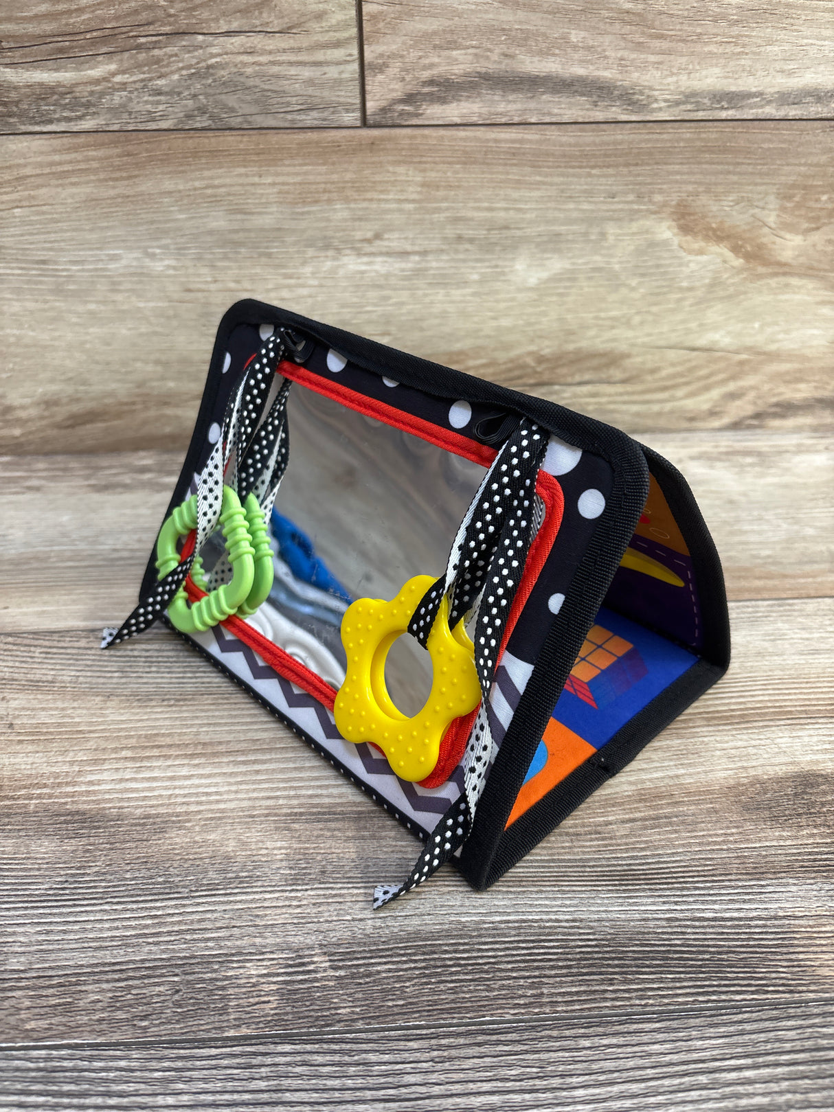 Double Sided High Contrast Tummy Time Mirror Book