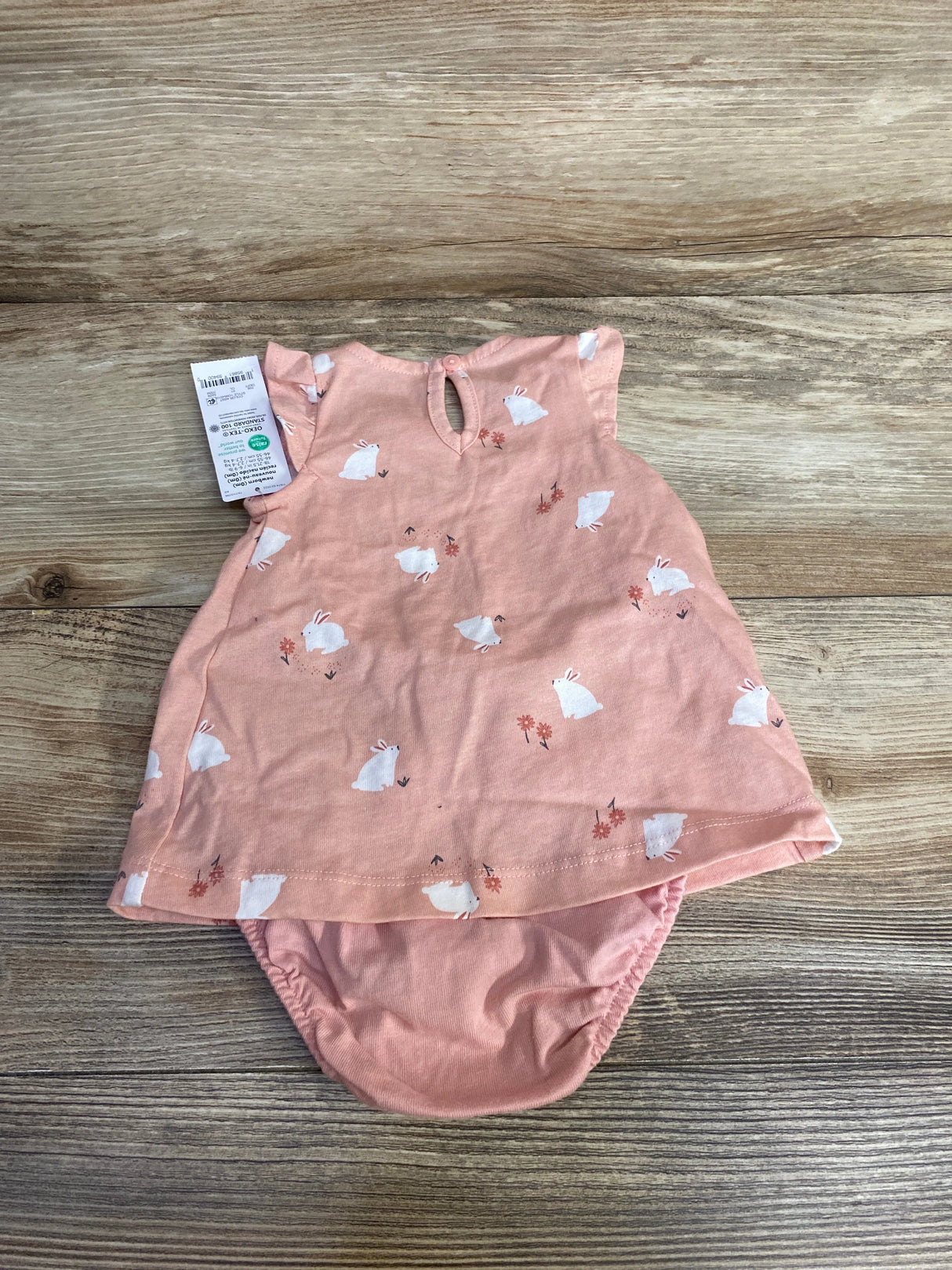 NEW Just One You 2pc Bunny Print Dress & Bloomers Pink sz Newborn - Me n Mommy To Be