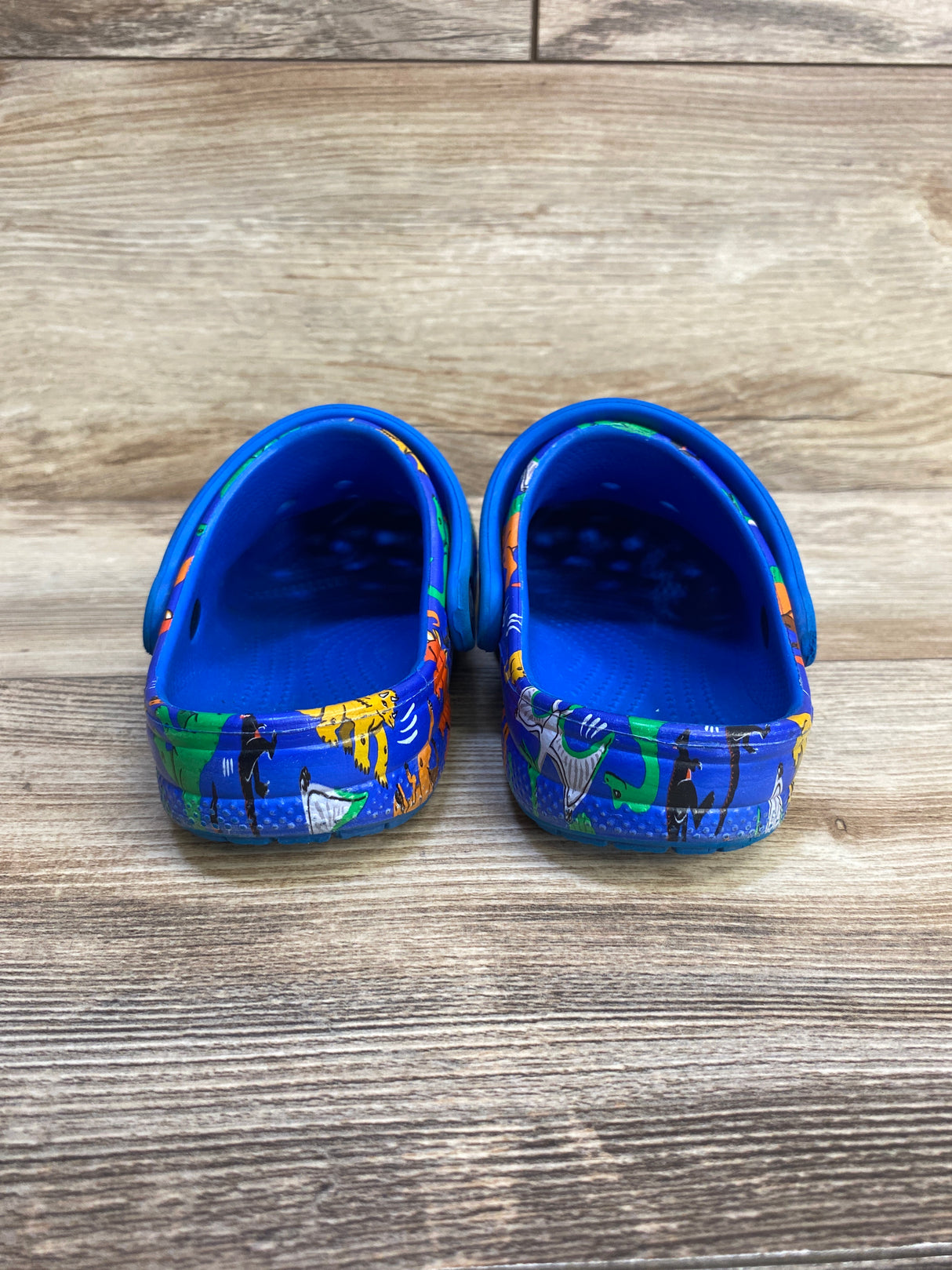 Crocs Classic Clogs Dinosaur Blue sz 11c