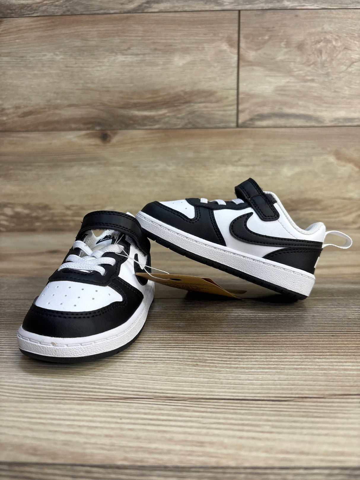NEW Nike Court Borough Low Recraft TD 'Black White' Sneakers sz 7c