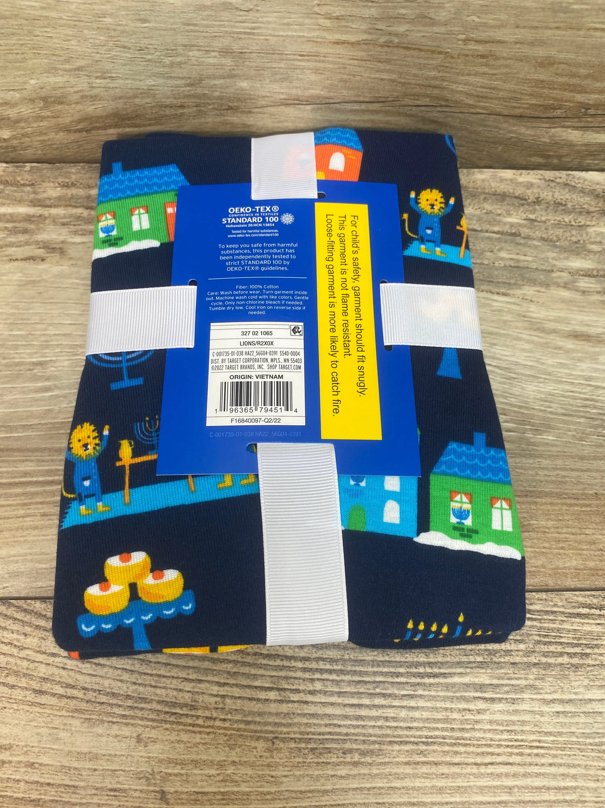 NEW Wondershop 2pc Hanukkah Pajama Set Lions Navy sz 3T - Me n Mommy To Be