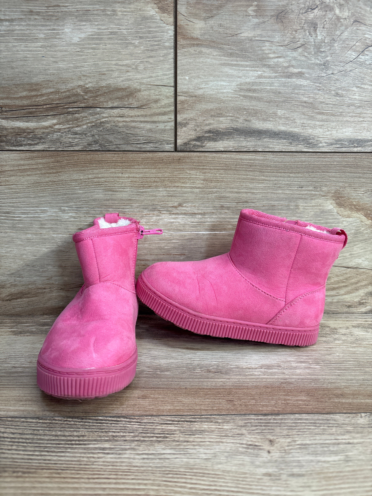 NEW Cat & Jack Arlo Faux Fur Lined Booties Pink sz 9c