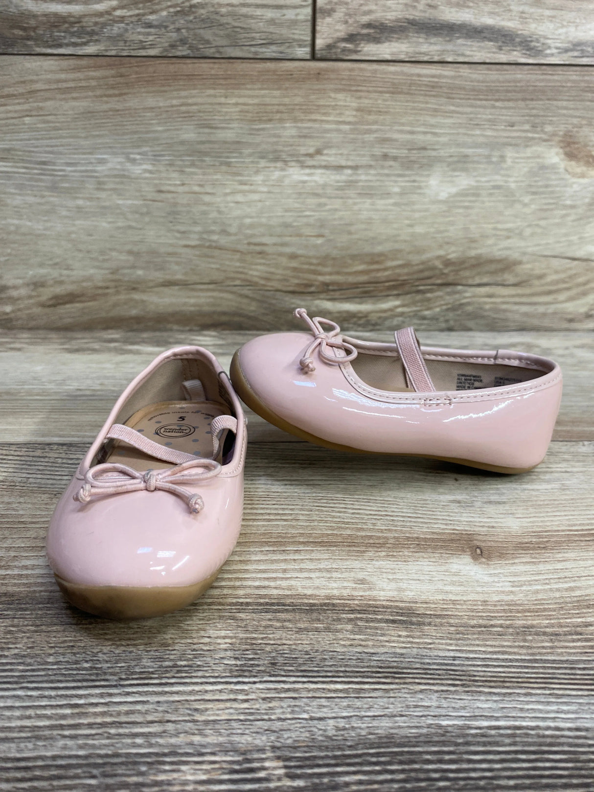 Wonder Nation Bow Ballet Flats Pink sz 5c