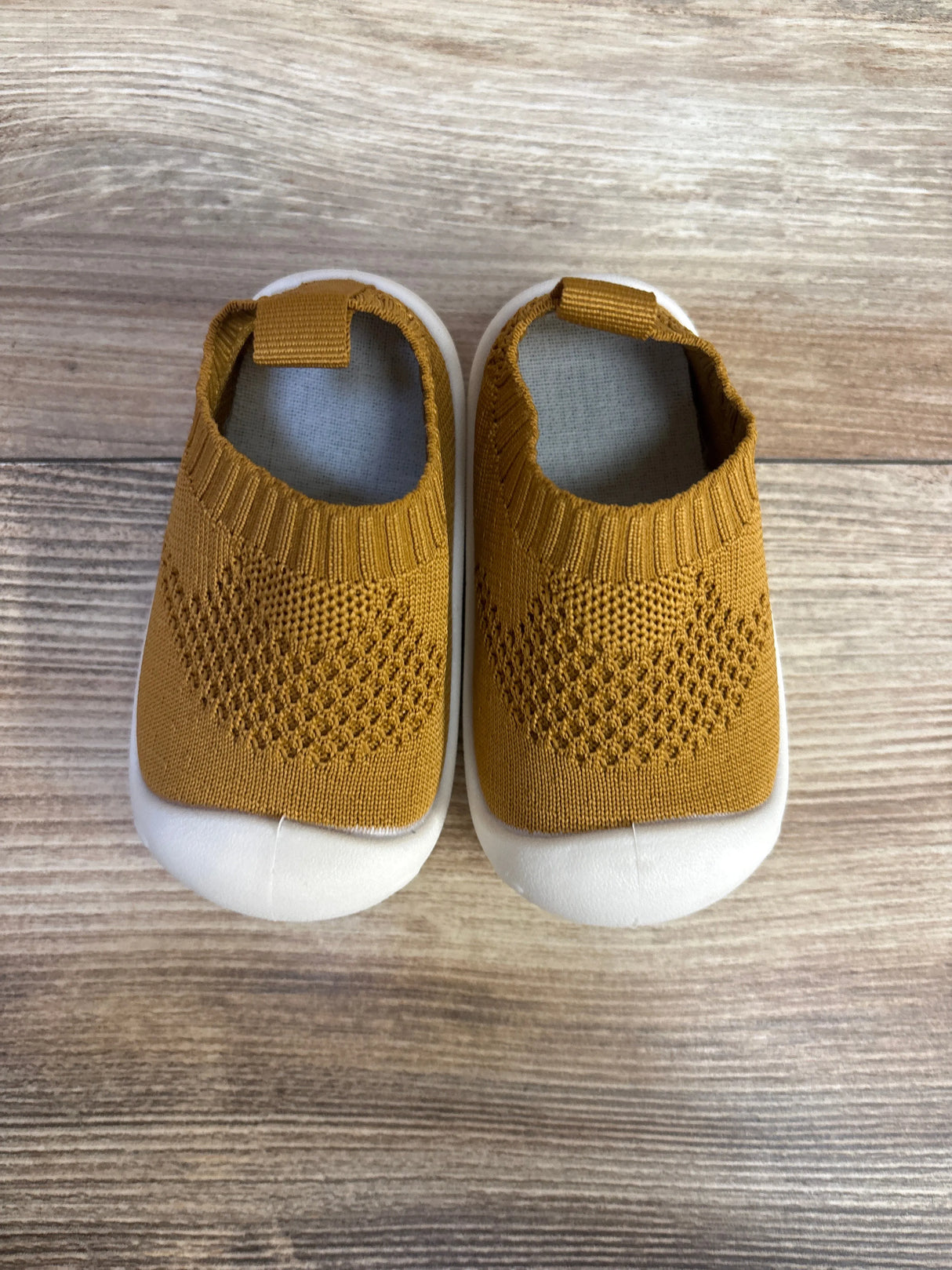 2 Tiny Feet Nuetral & Knitted Sock Shoe, Brown sz 1/2c