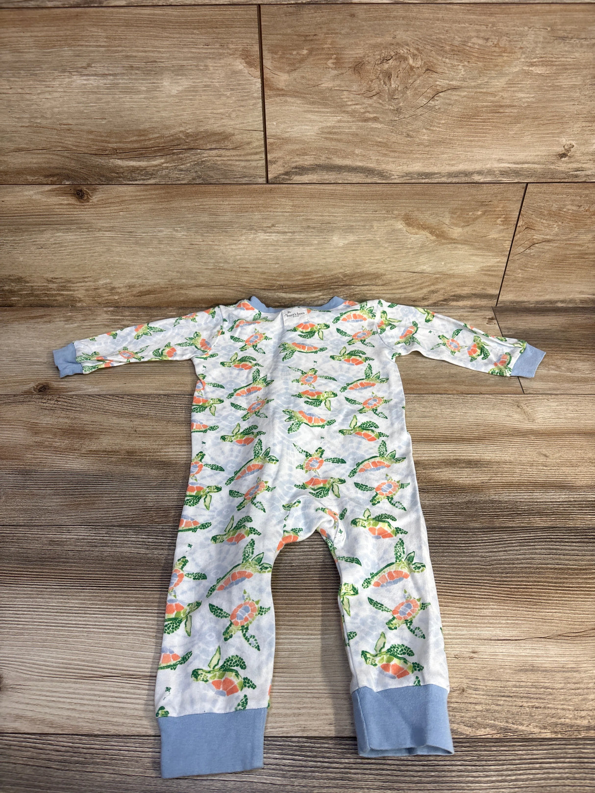 Burt's Bees Baby Organic Turtle Sleeper White sz 6-9m