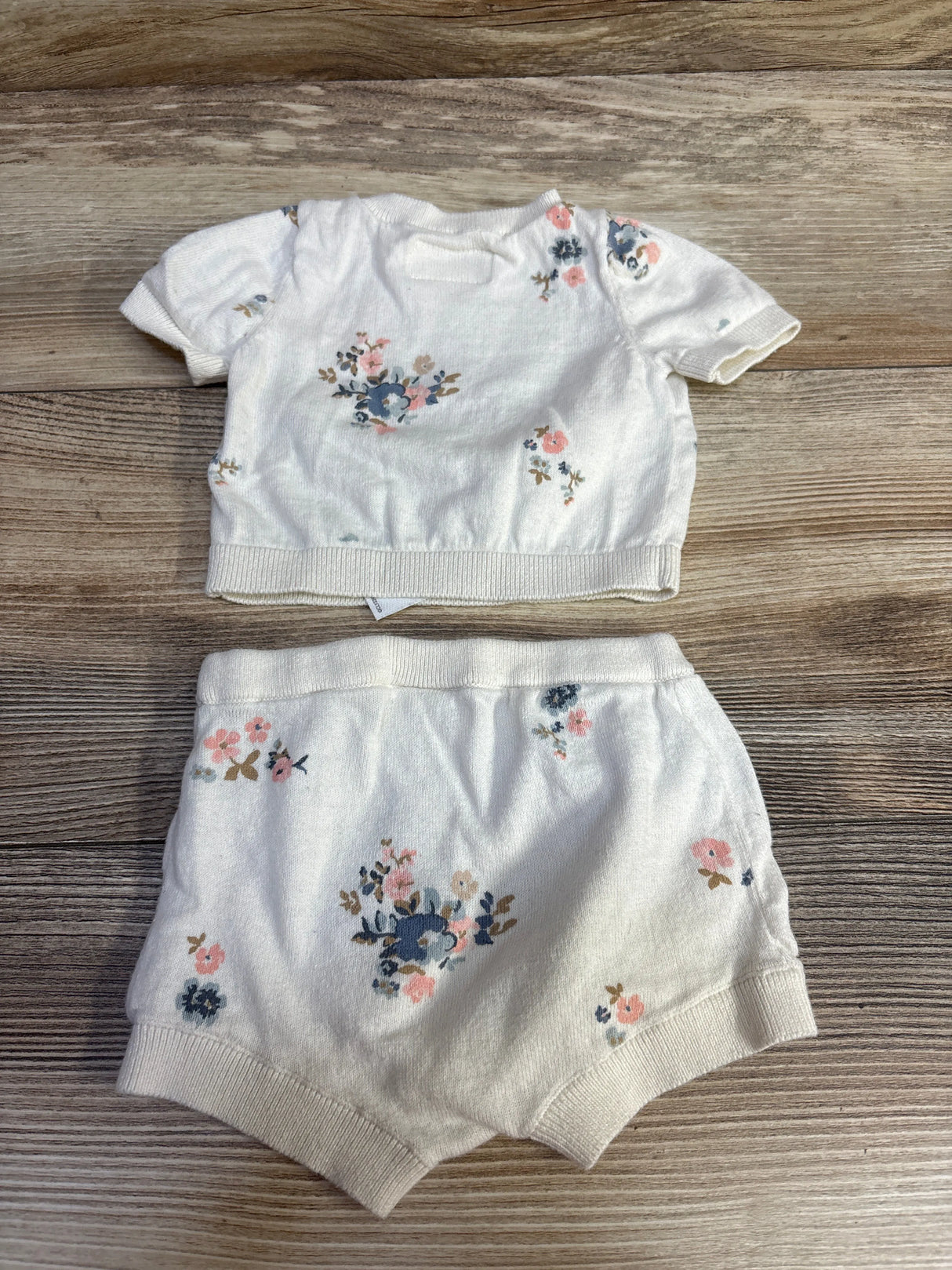 Little Planet 2pc Knit Shirt & Bloomer Shorts Set Ivory sz Newborn
